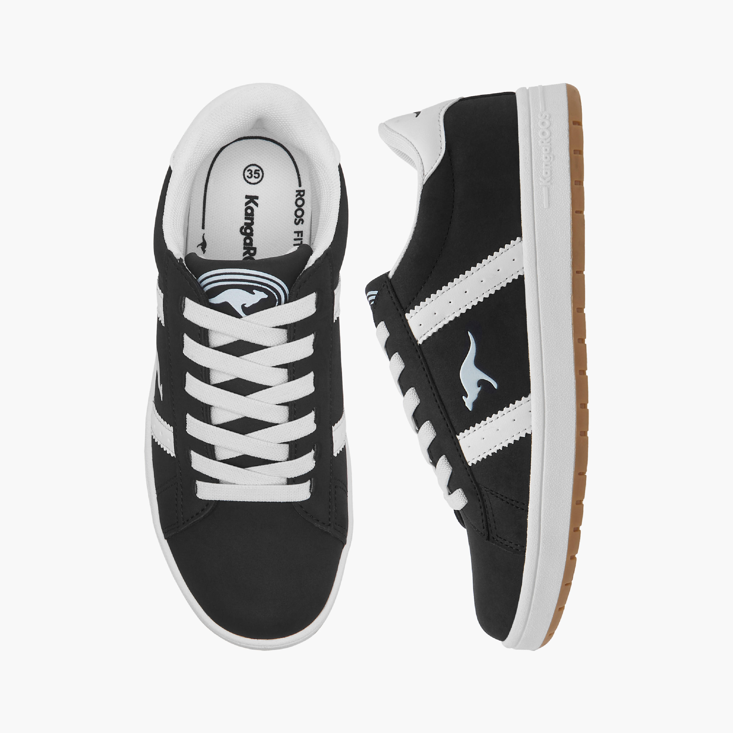KangaROOS Kids' Logo Detail Sneakers with Lace-Up Closure-boys-shoes-sneakers-image-1