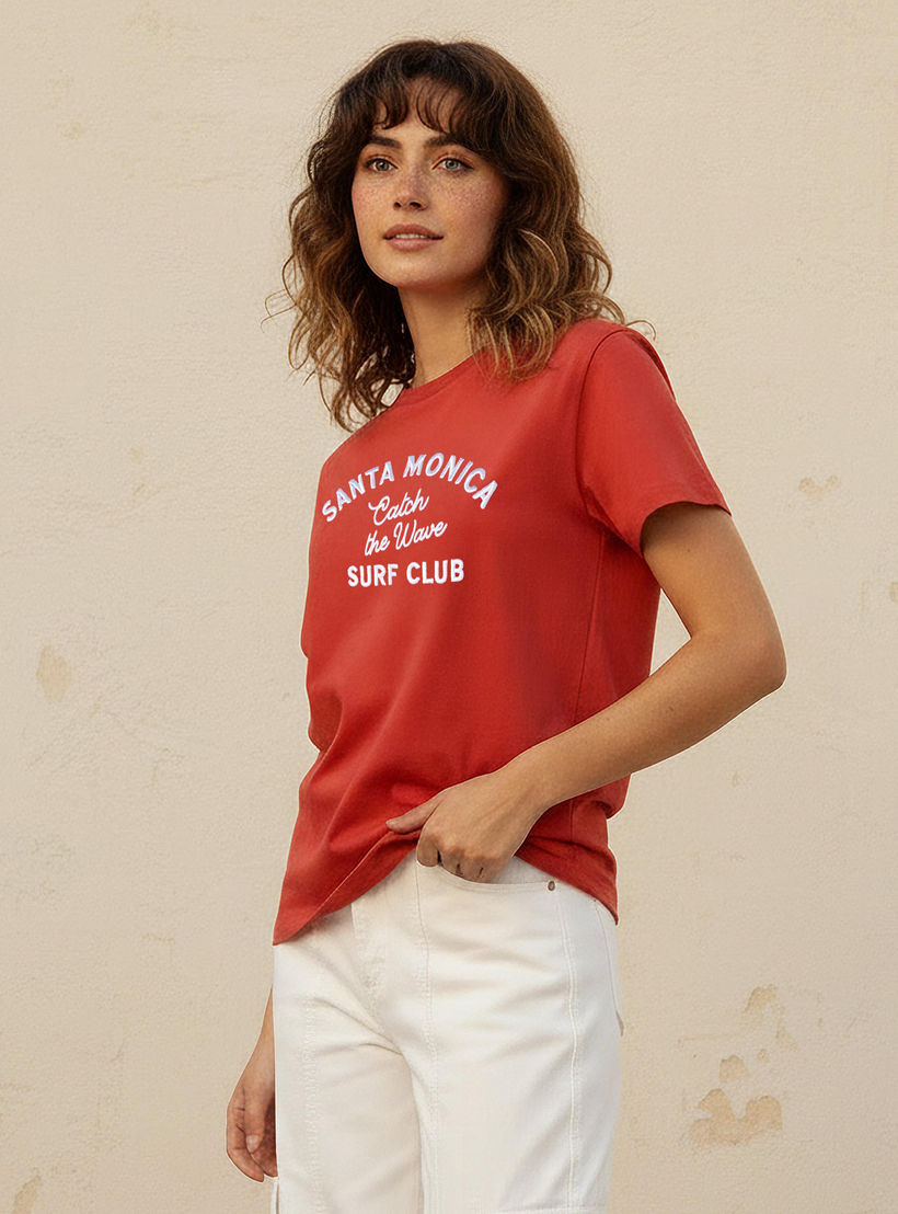 Cotton T-shirt with Text Embroidery-women-clothing-tshirts-image-5