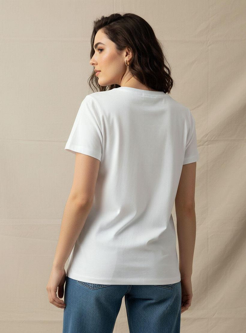 تيشيرت قطن بزينة-women-clothing-tshirts-image-4