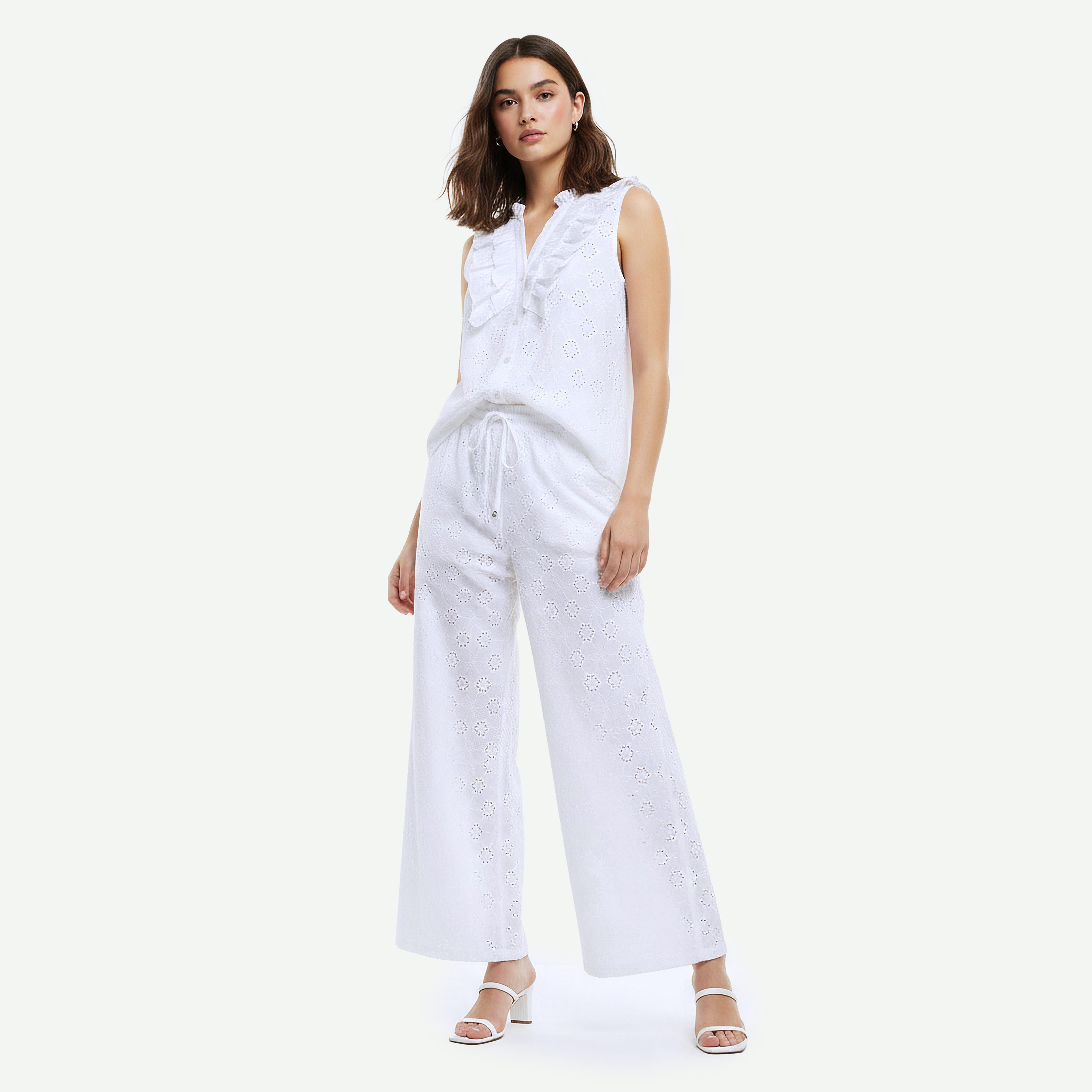 قميص شيفلي قطن بكشكش-women-clothing-shirtsandblouses-shirts-image-3