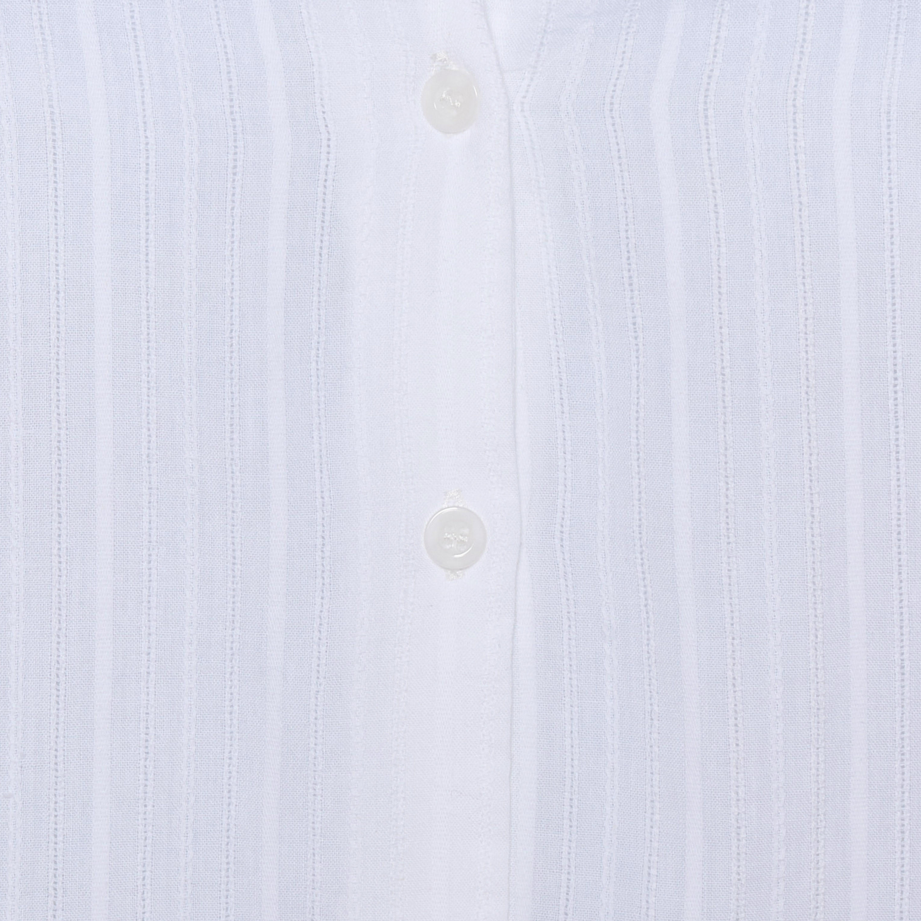 Cotton Striped Shirt with Dropped Sleeves-women-clothing-shirtsandblouses-shirts-image-2