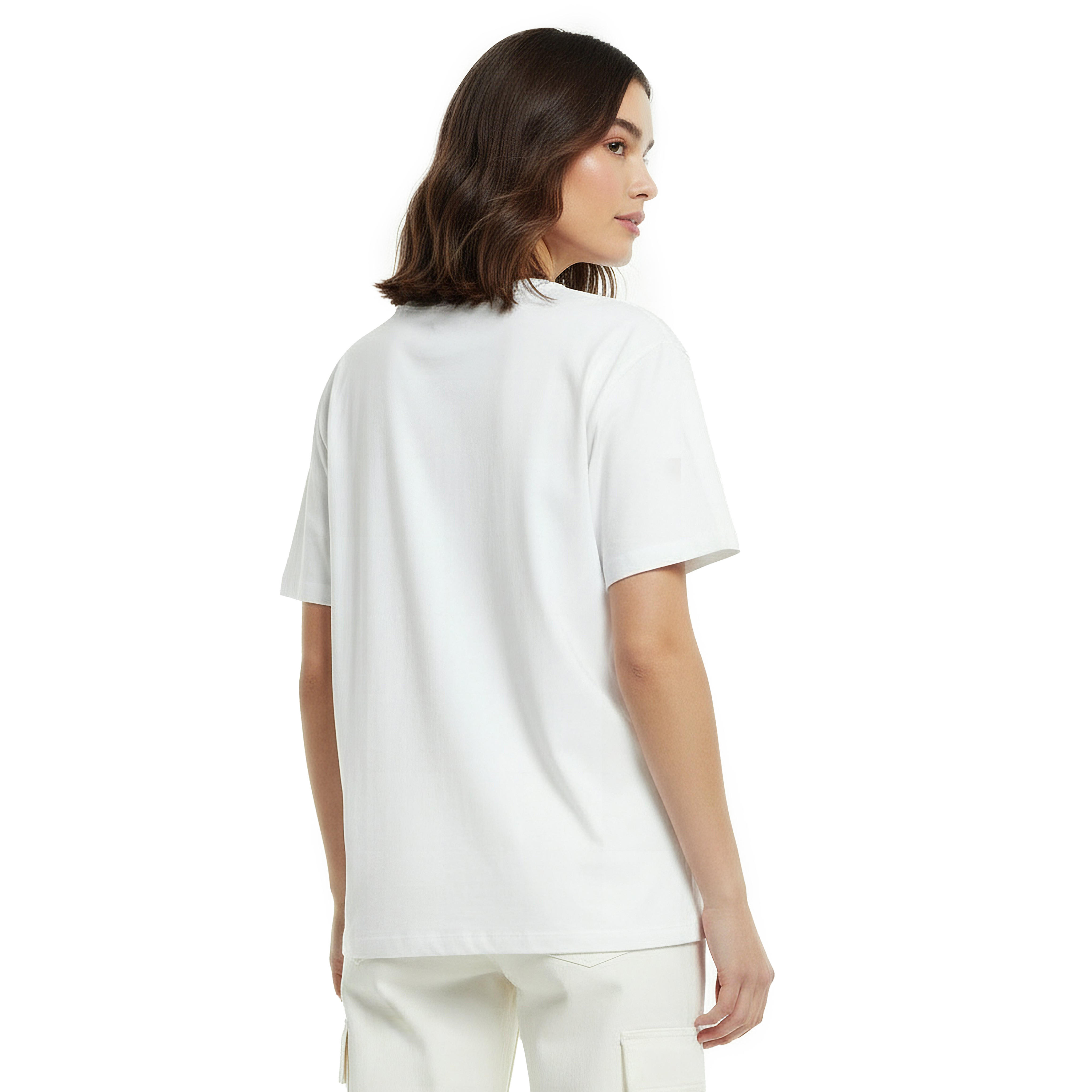 Cotton T-shirt with Crochet Applique Detail-women-clothing-tshirts-image-4