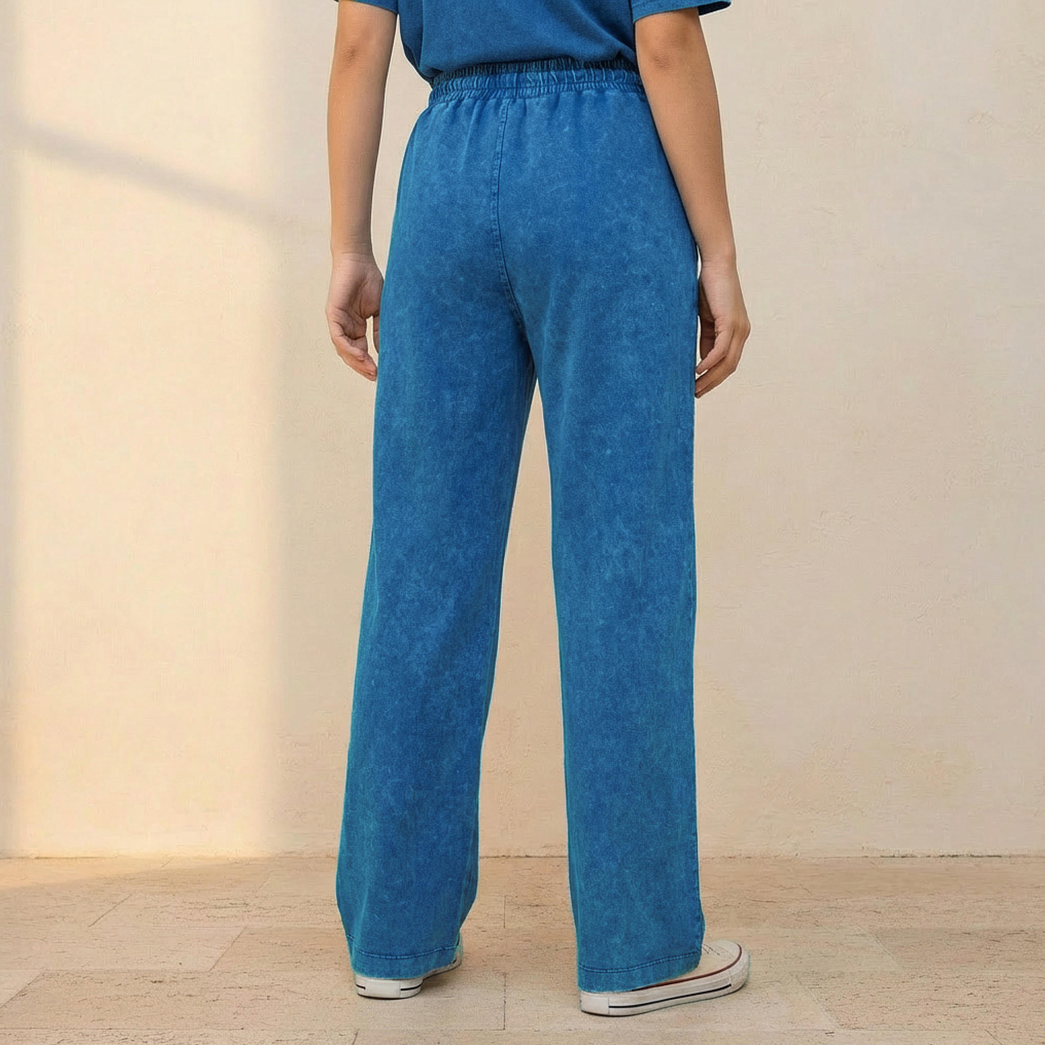 Starter Wide Leg Cotton Joggers with Pockets-women-clothing-bottoms-joggers-image-4