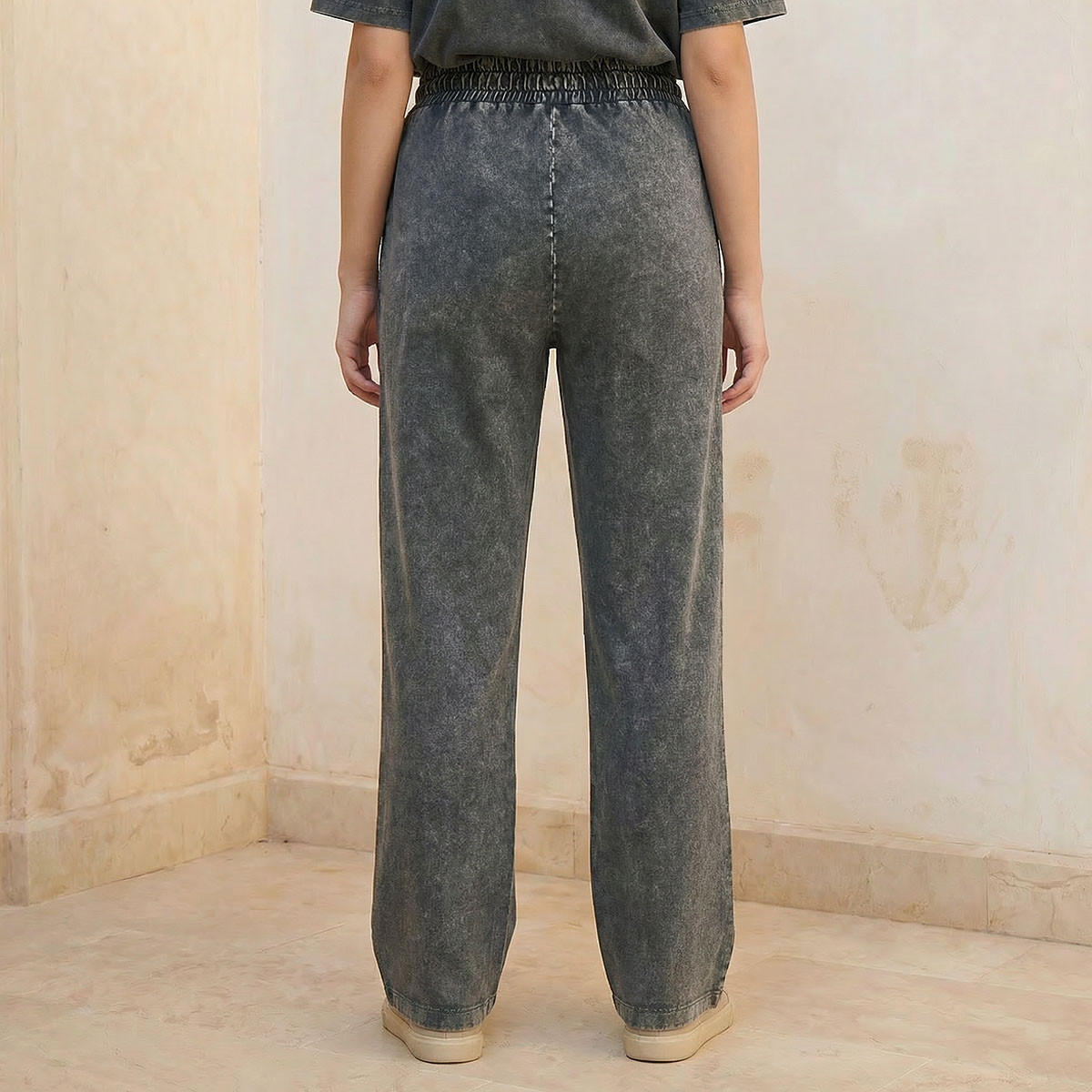بنطلون رياضي قطن واسع الساقين بجيوب من ستارتر-women-clothing-bottoms-joggers-image-4