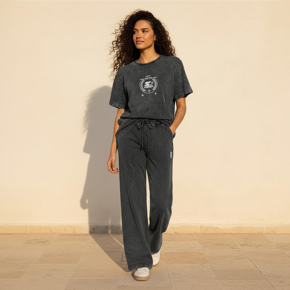 Starter Cotton T-shirt with Logo Print-women-clothing-tshirts-image-3