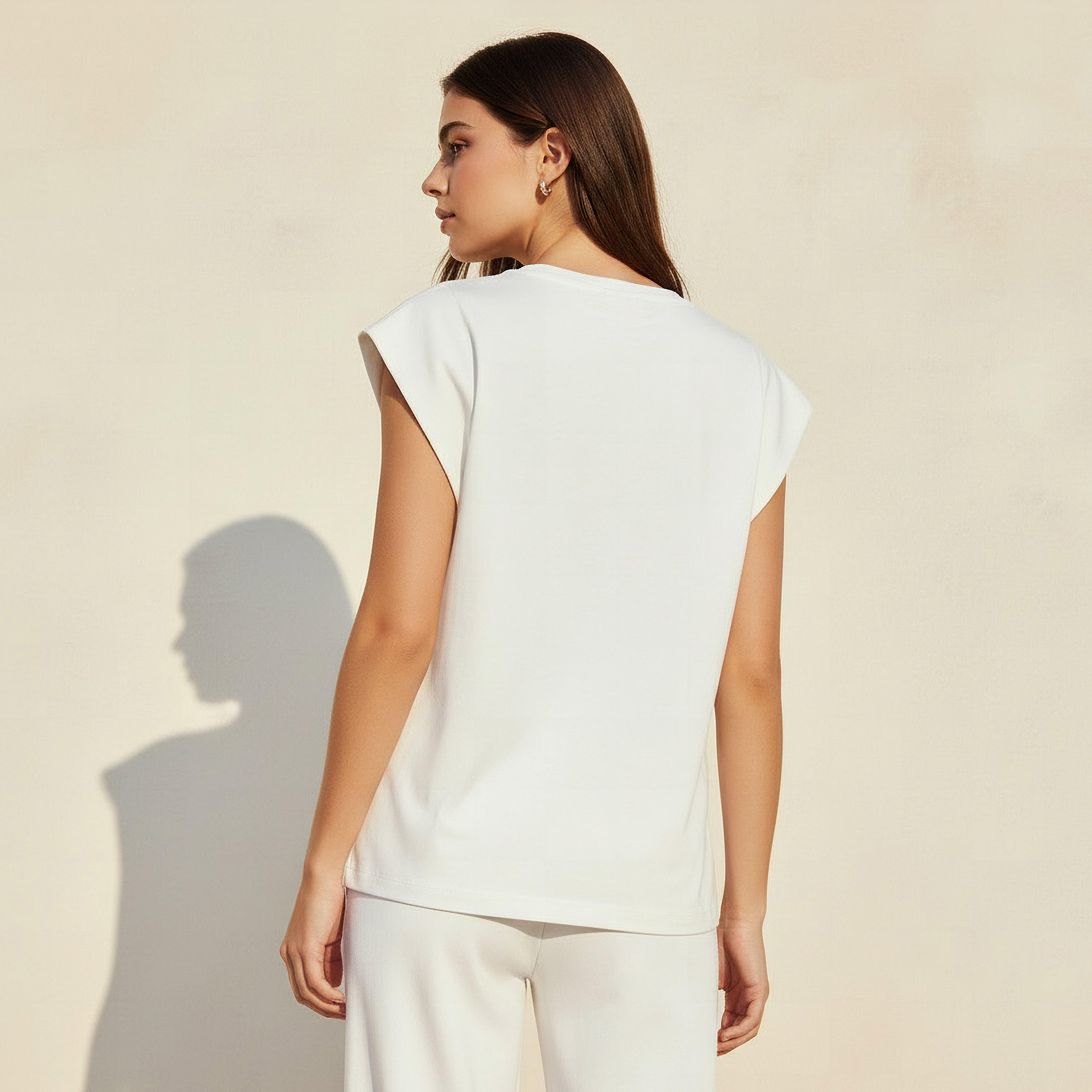 Starter Cotton T-shirt with Logo Print-women-clothing-tshirts-image-4