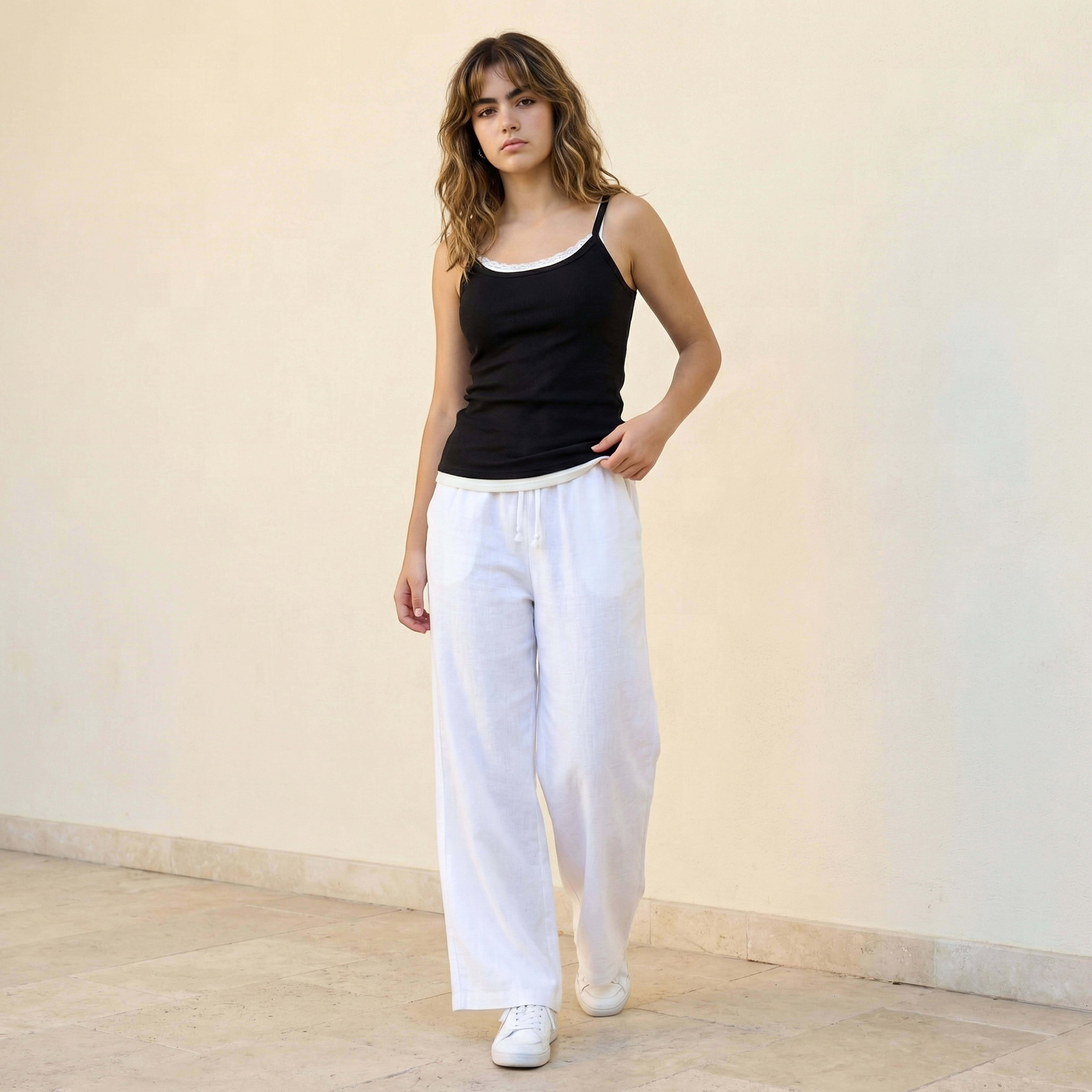 بلوزة تانك بملمس مضلع بارز-women-clothing-tshirts-image-4