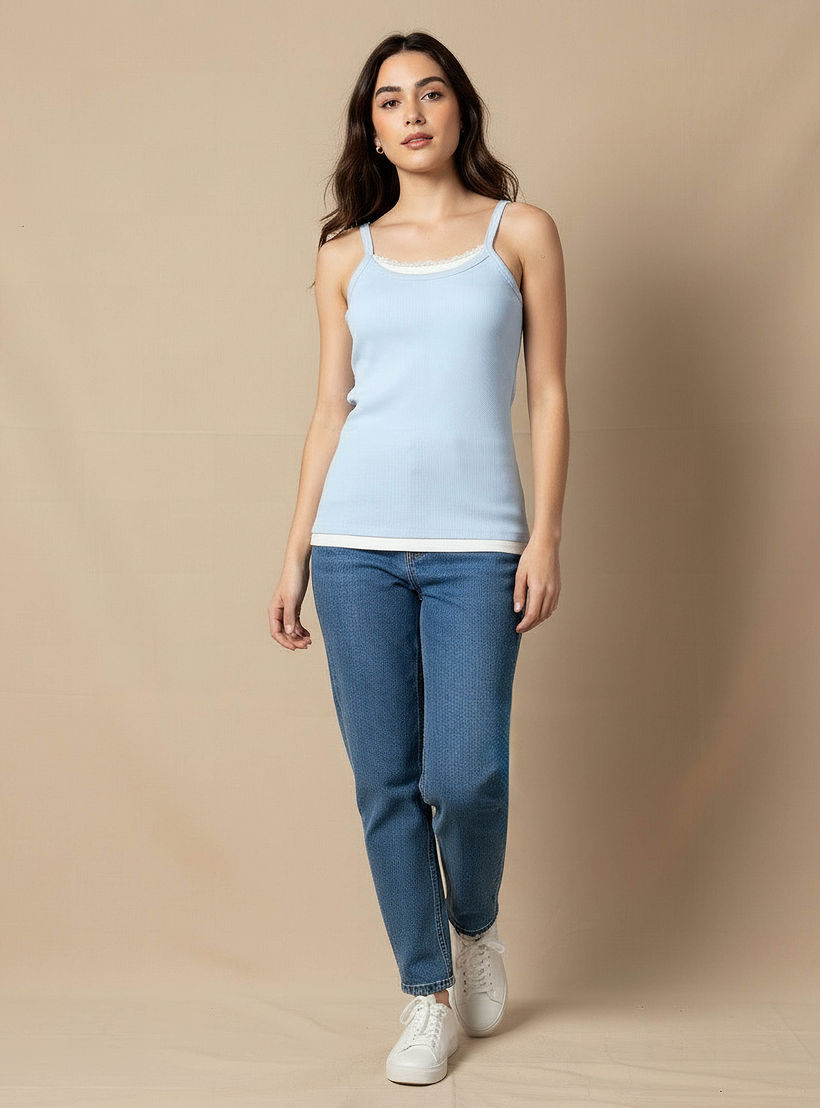 Tank Top with Ribbed Texture-women-clothing-tshirts-image-3