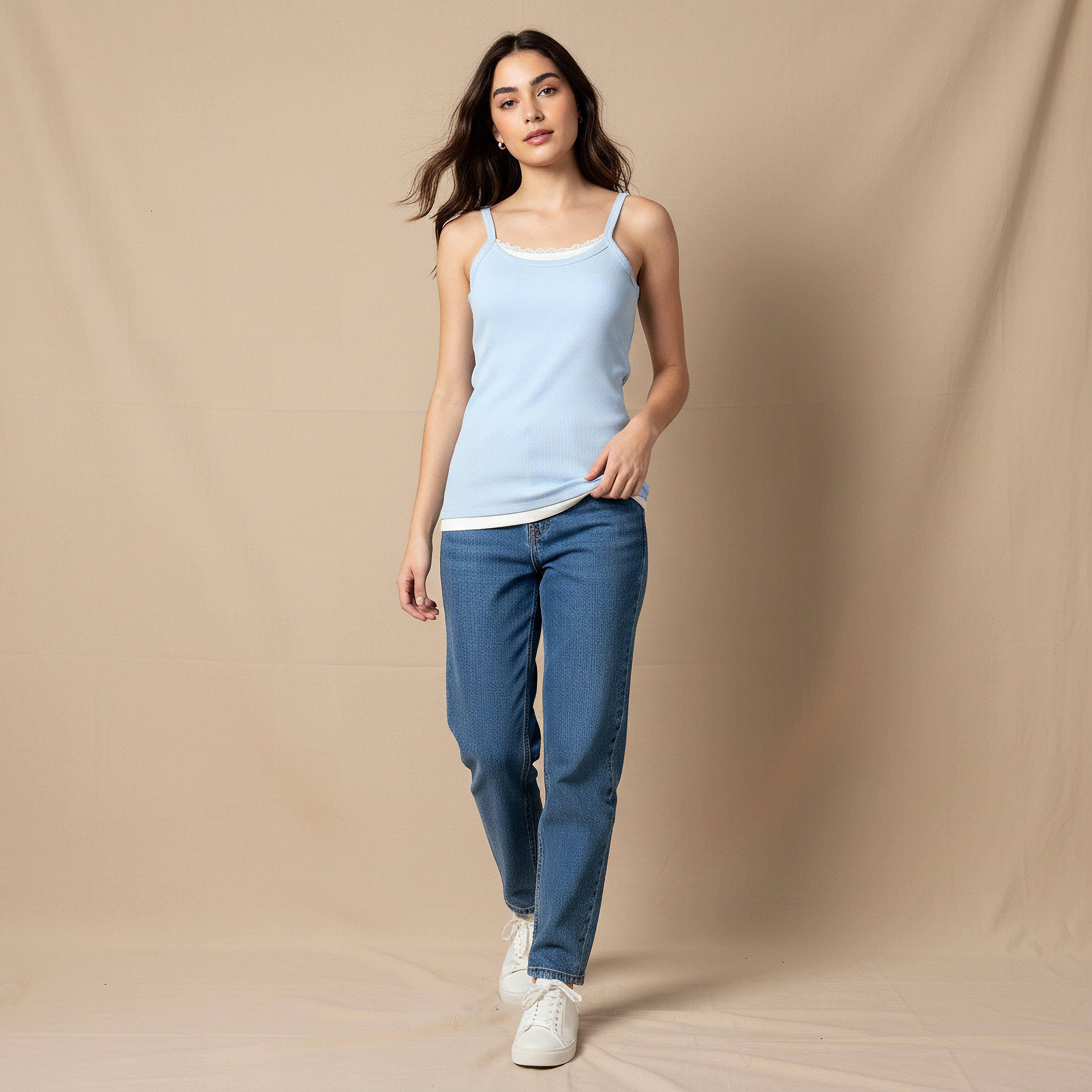 Tank Top with Ribbed Texture-women-clothing-tshirts-image-4