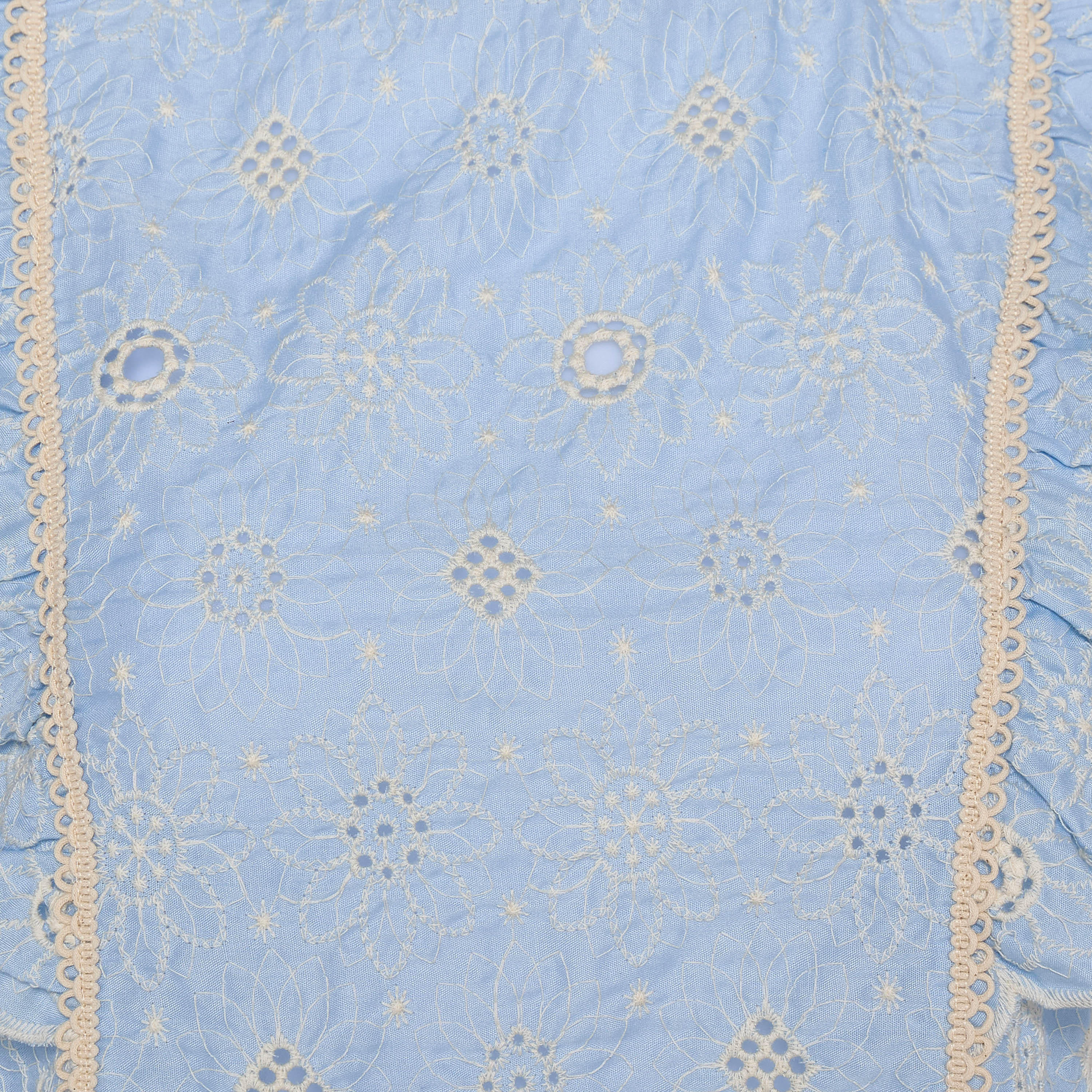 Schiffli Embroidered Top with Ruffle Detail-women-clothing-coordsets-image-2