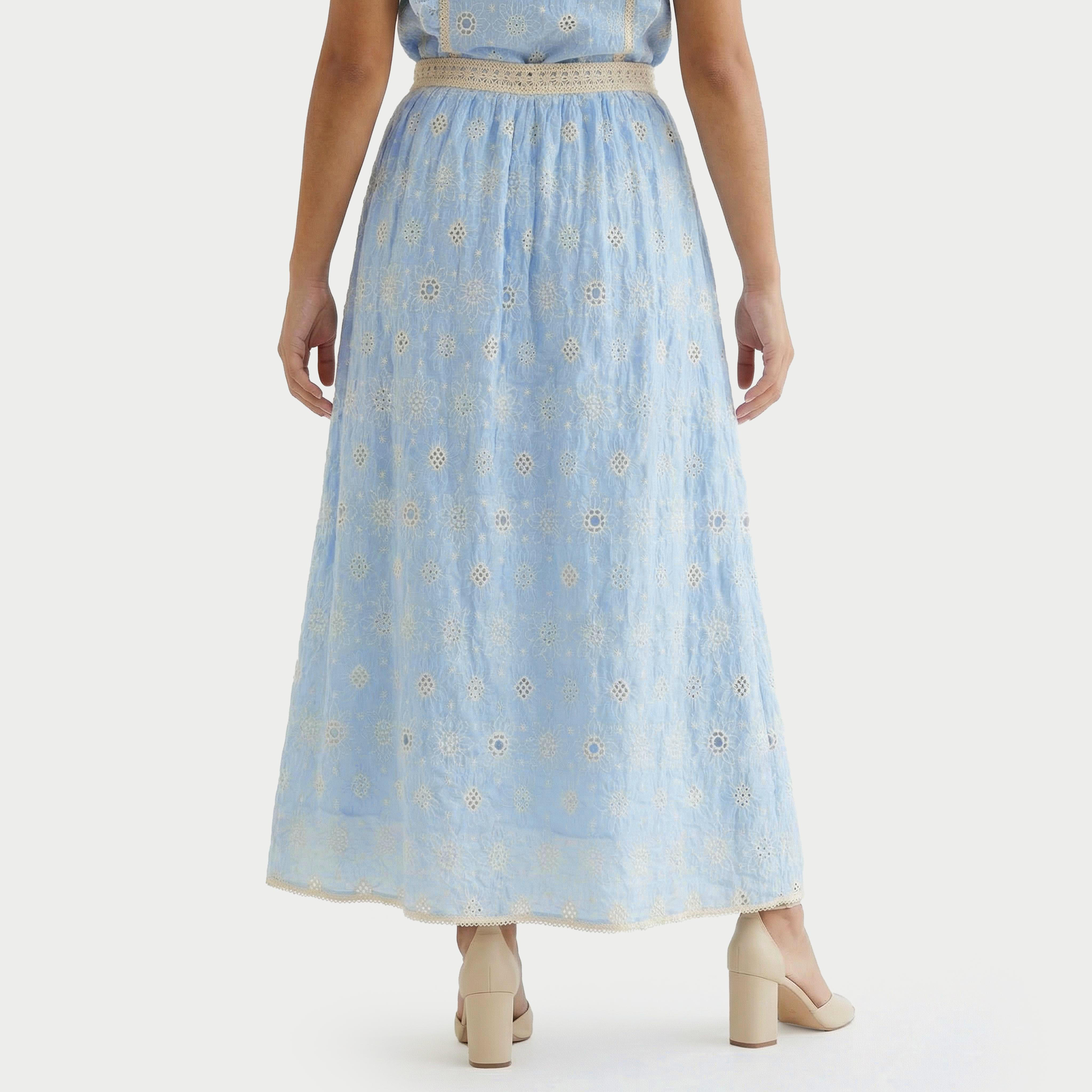 تنورة ماكسي إيه لاين مطرزة-women-clothing-bottoms-skirts-image-2