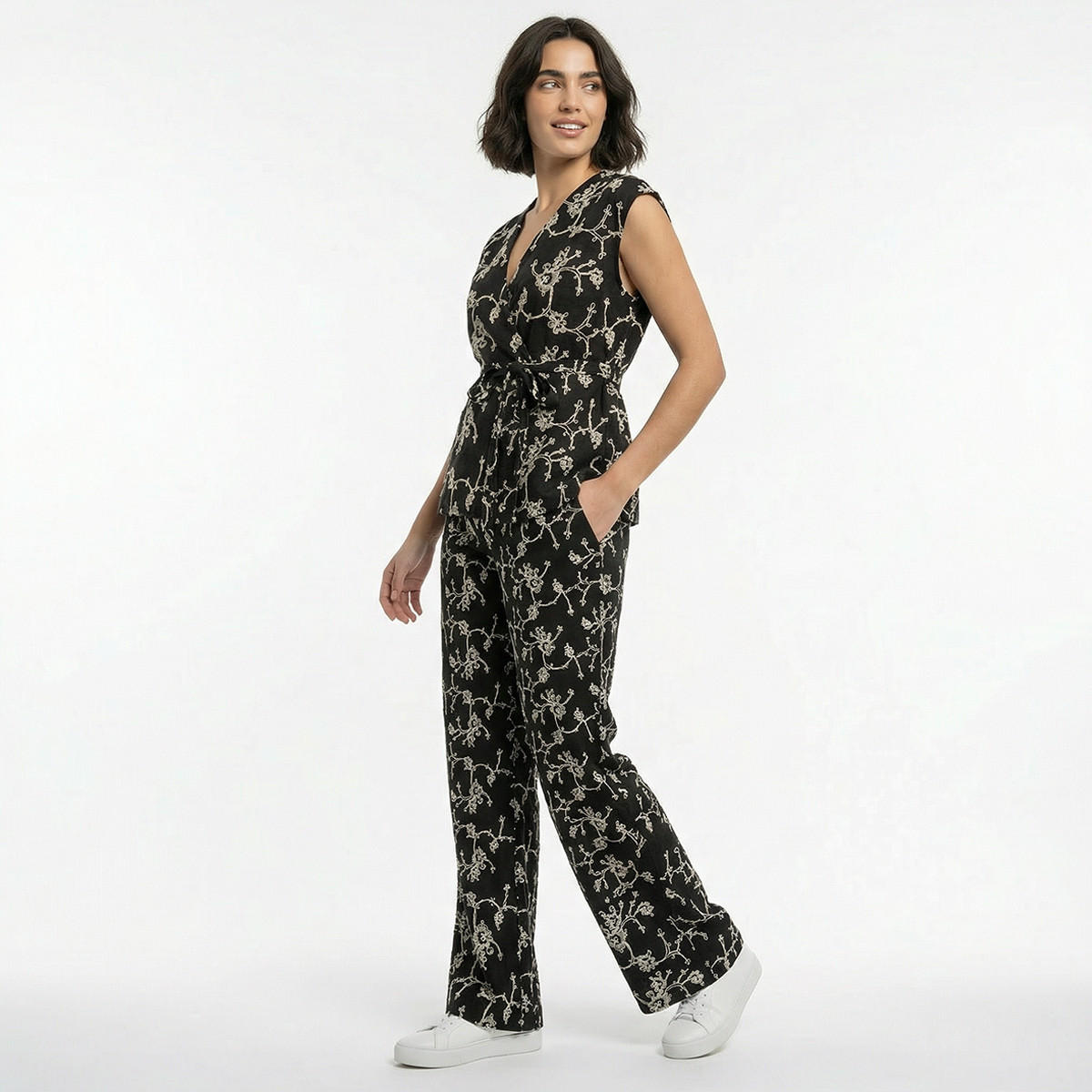 Wrap Top with Embroidery Design-women-clothing-shirtsandblouses-blouses-image-3