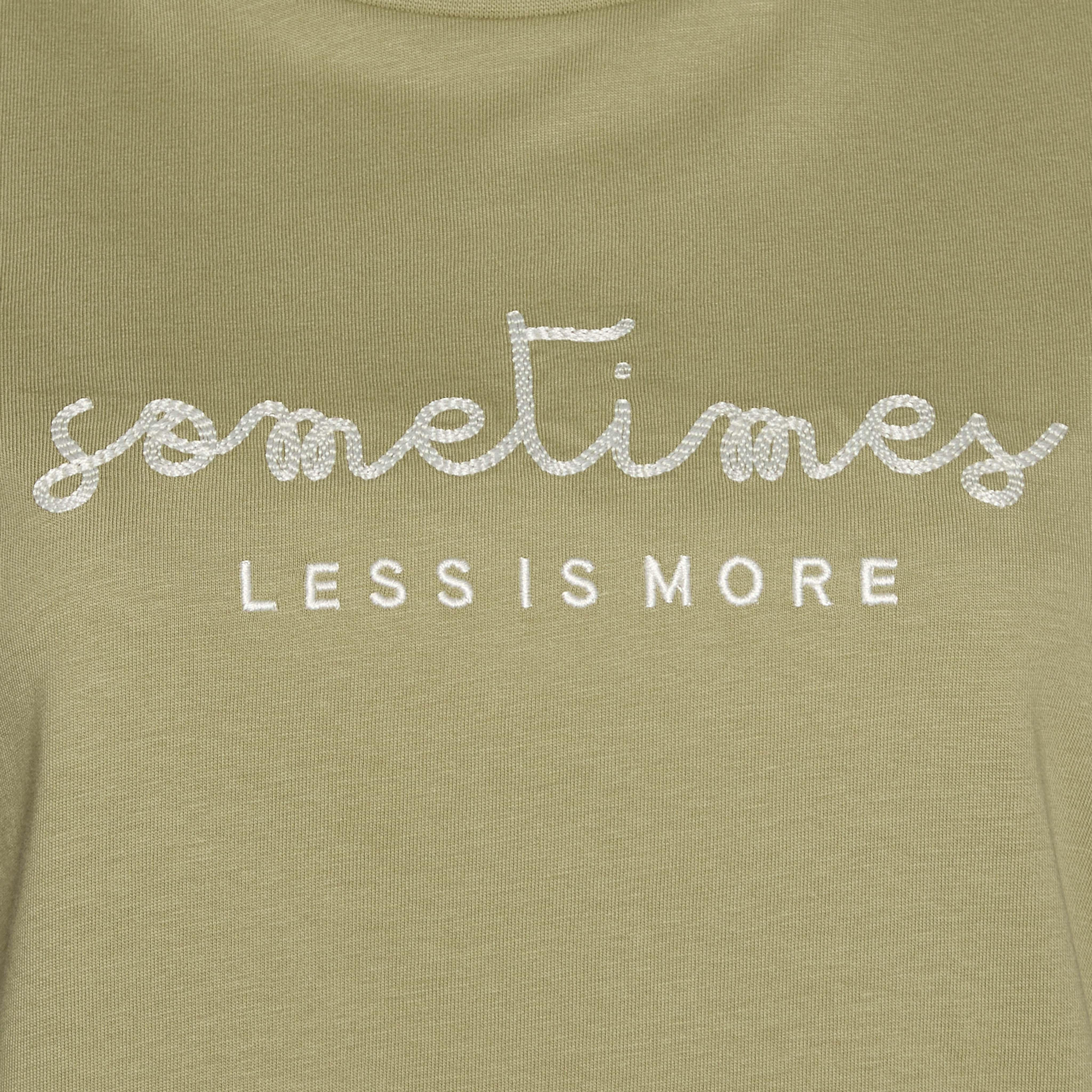 Cotton T-shirt with Slogan Embroidery-women-clothing-tshirts-image-2