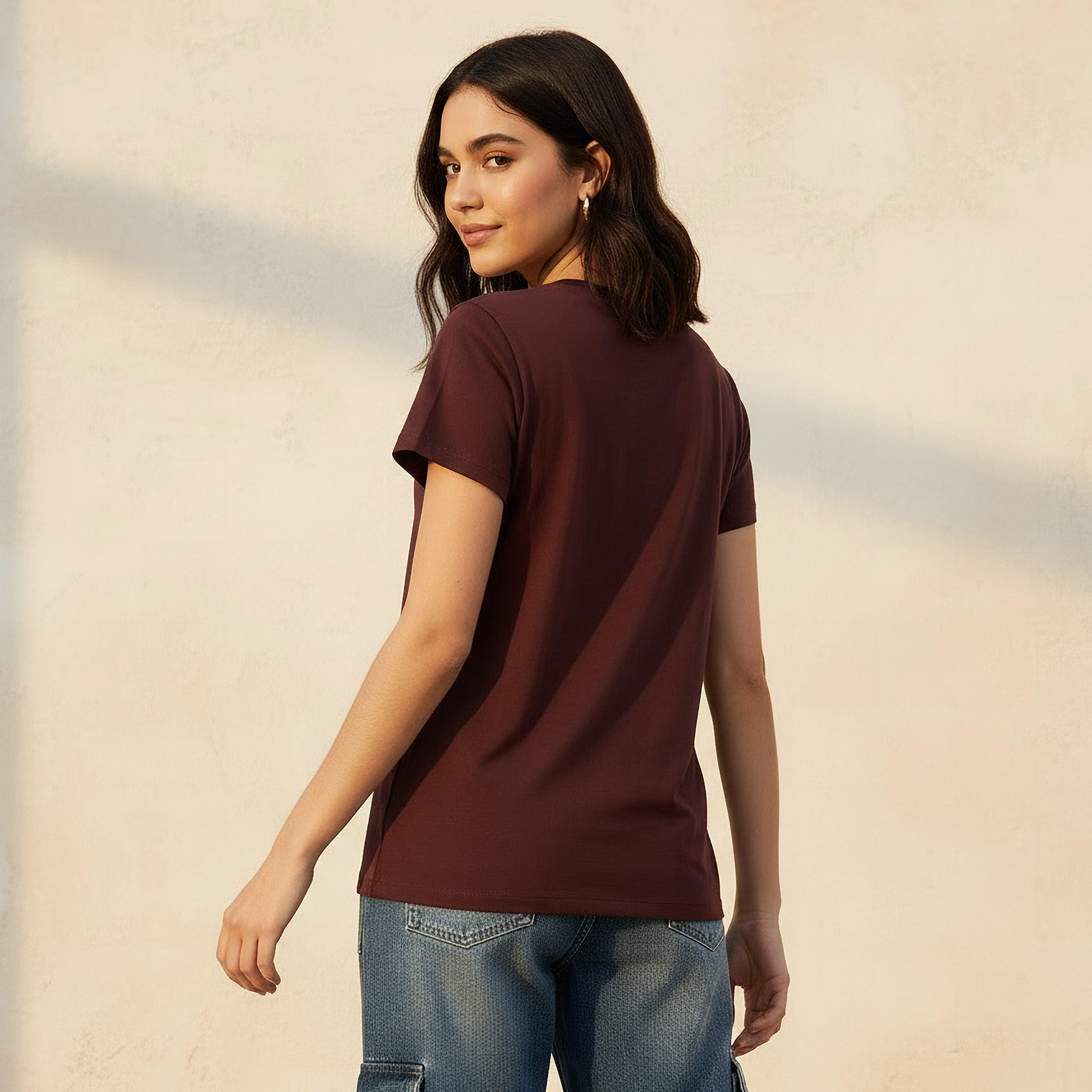T-shirt with Abstract Foil Print-women-clothing-tshirts-image-4