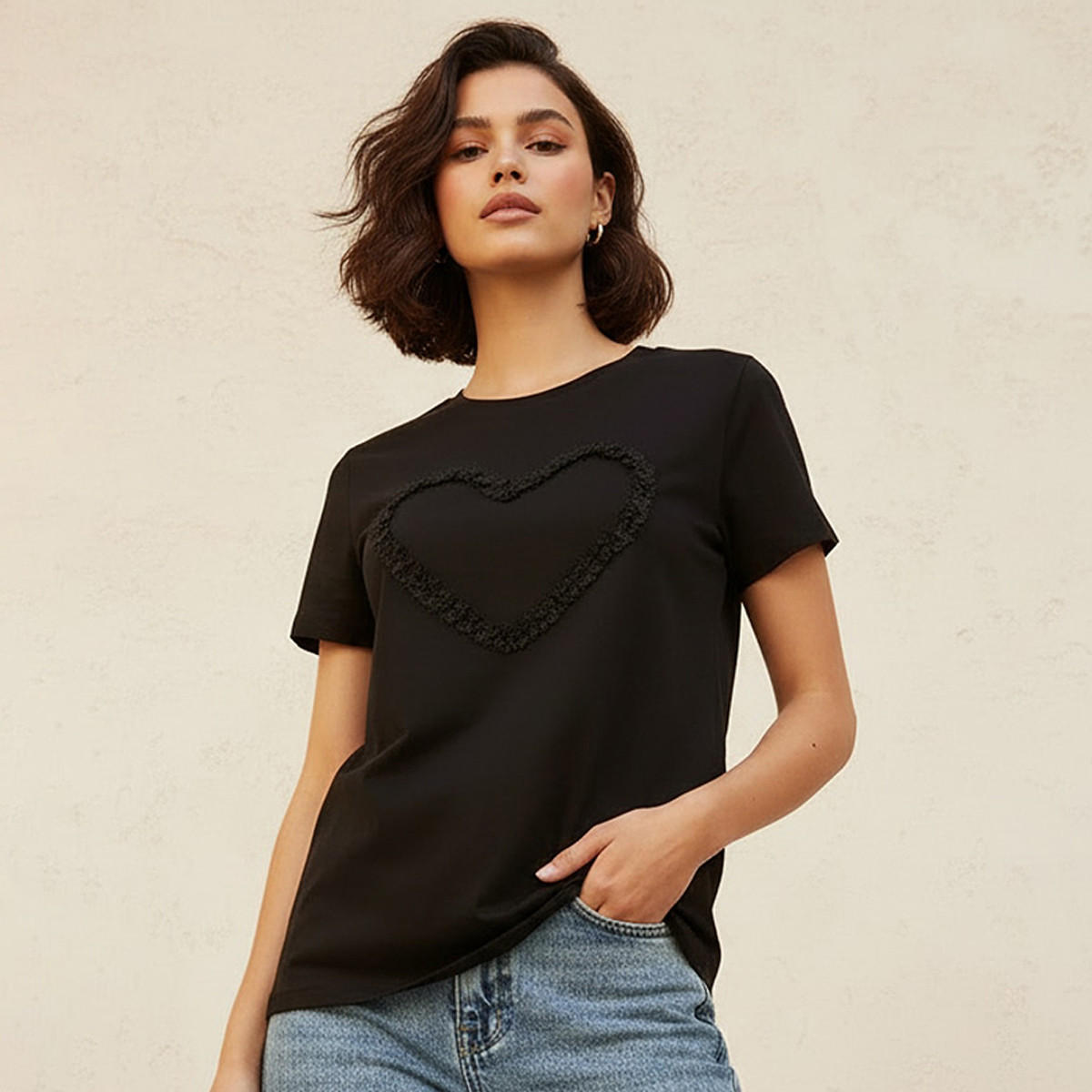 تيشيرت قطن مزخرف-women-clothing-tshirts-image-1