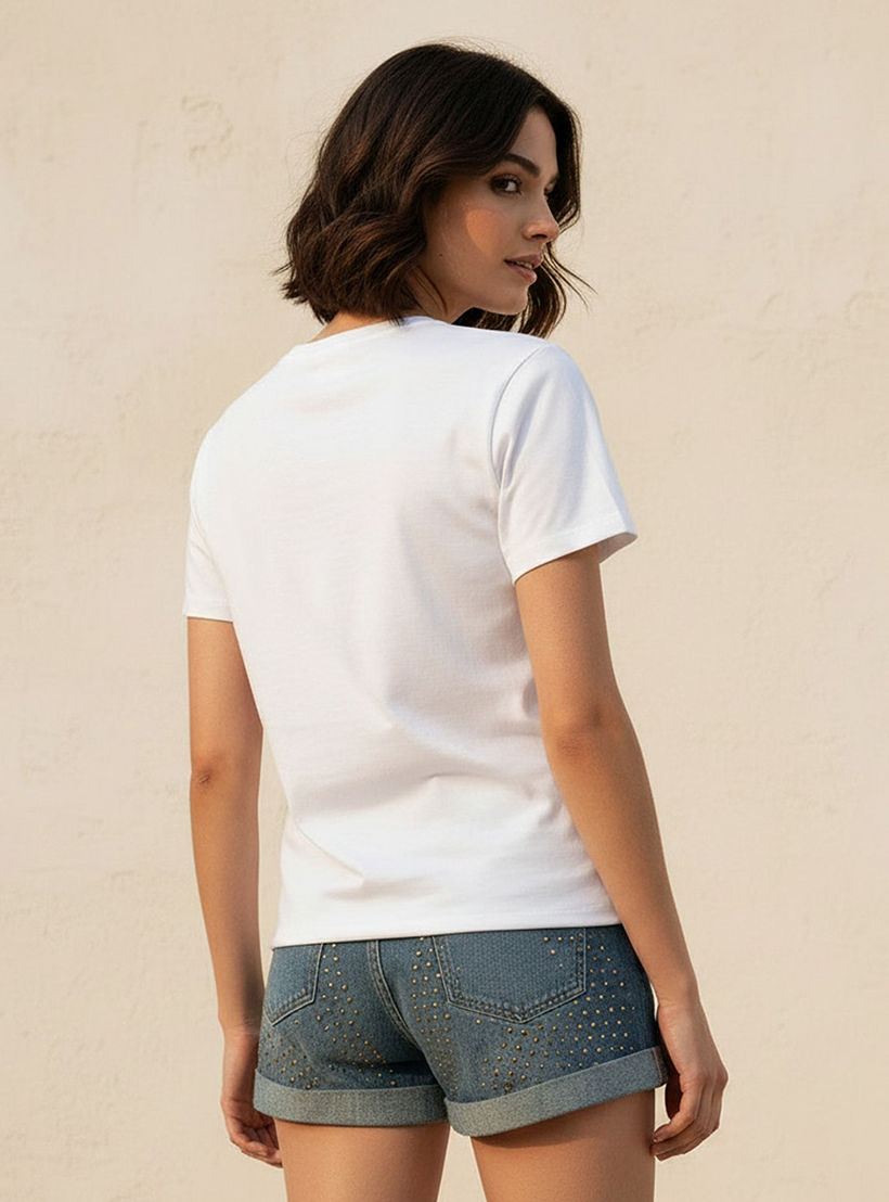 Cotton T-shirt with Graphic Print-women-clothing-tshirts-image-4