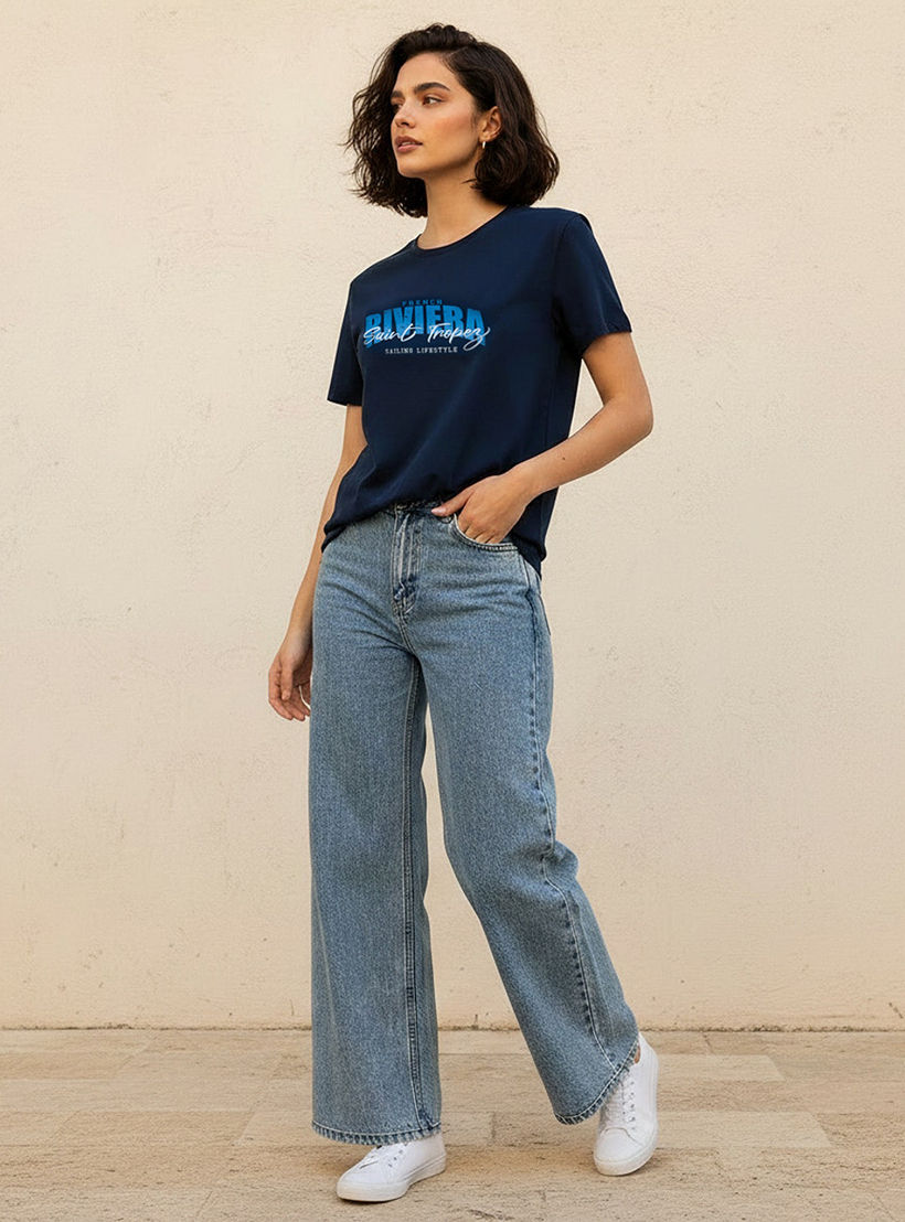 Cotton T-shirt with Embroidery-women-clothing-tshirts-image-3