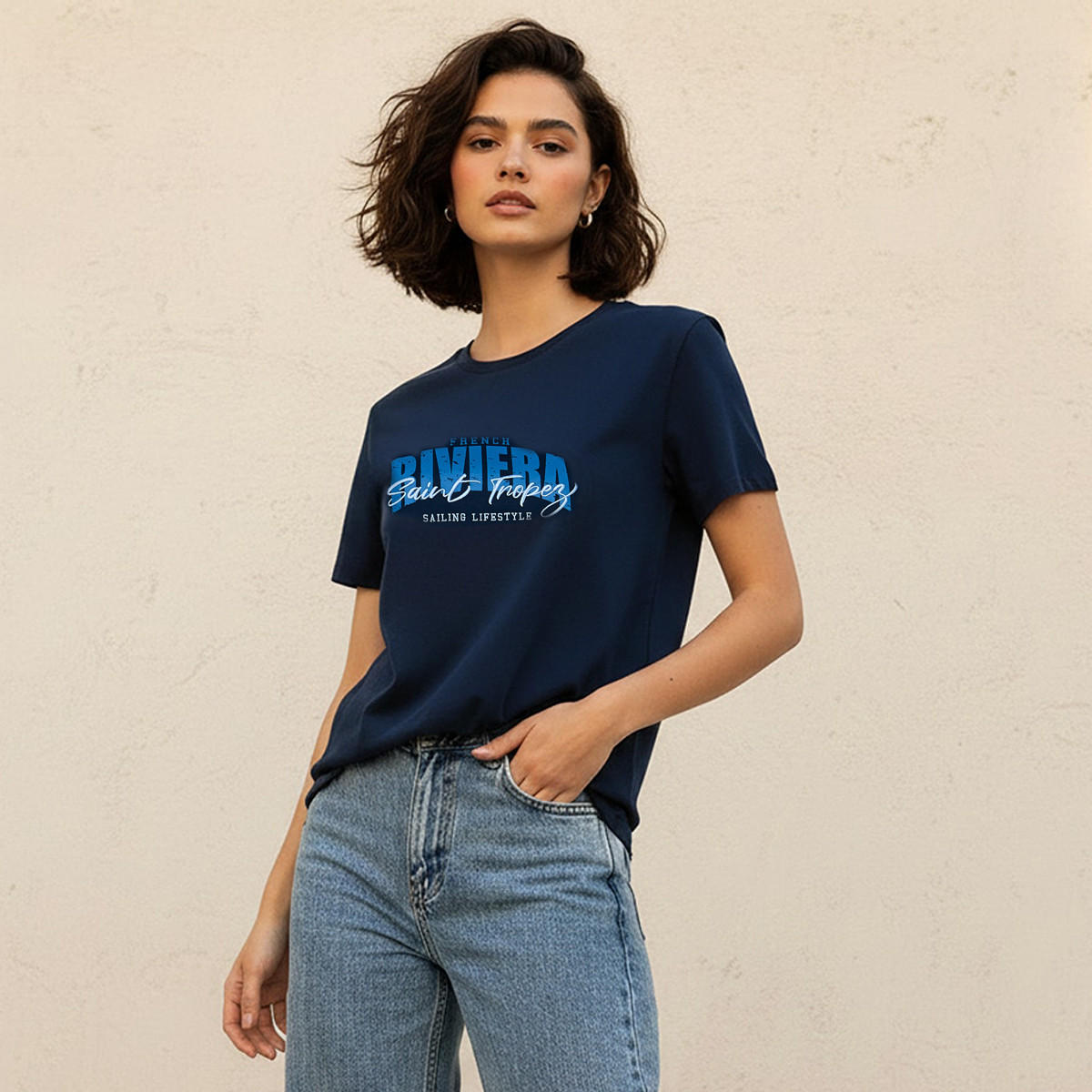 Cotton T-shirt with Embroidery-women-clothing-tshirts-image-5