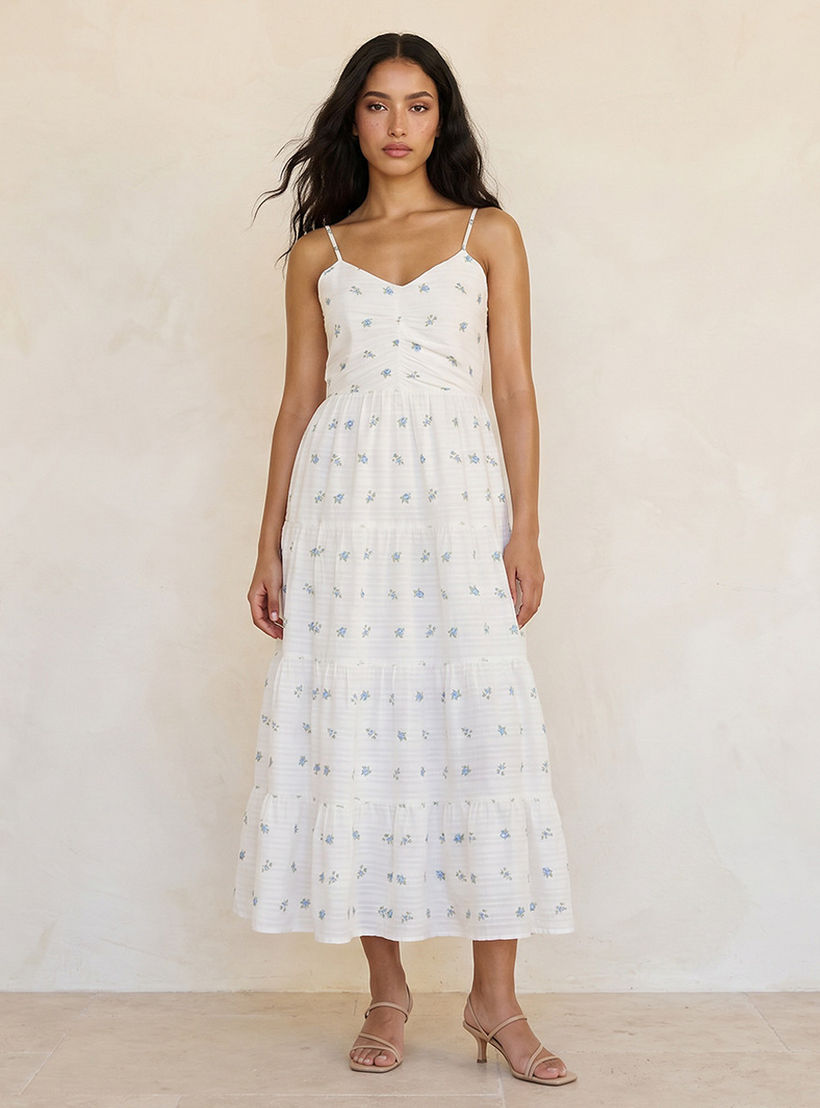 Splash Youth Floral Print A-line Cotton Dress Adjustable Straps-women-clothing-dresses-image-5