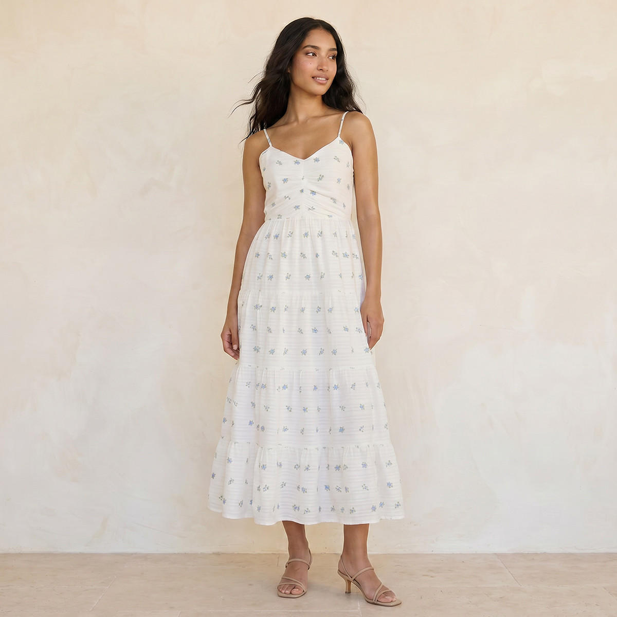 Splash Youth Floral Print A-line Cotton Dress Adjustable Straps-women-clothing-dresses-image-2