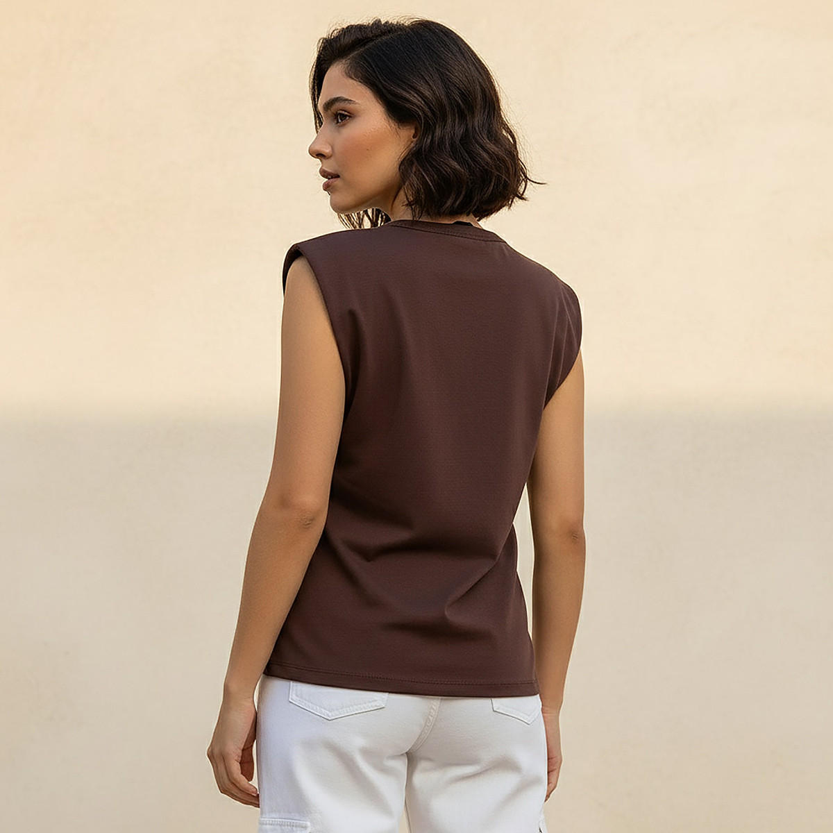 T-shirt with Ruched Detail-women-clothing-tshirts-image-4