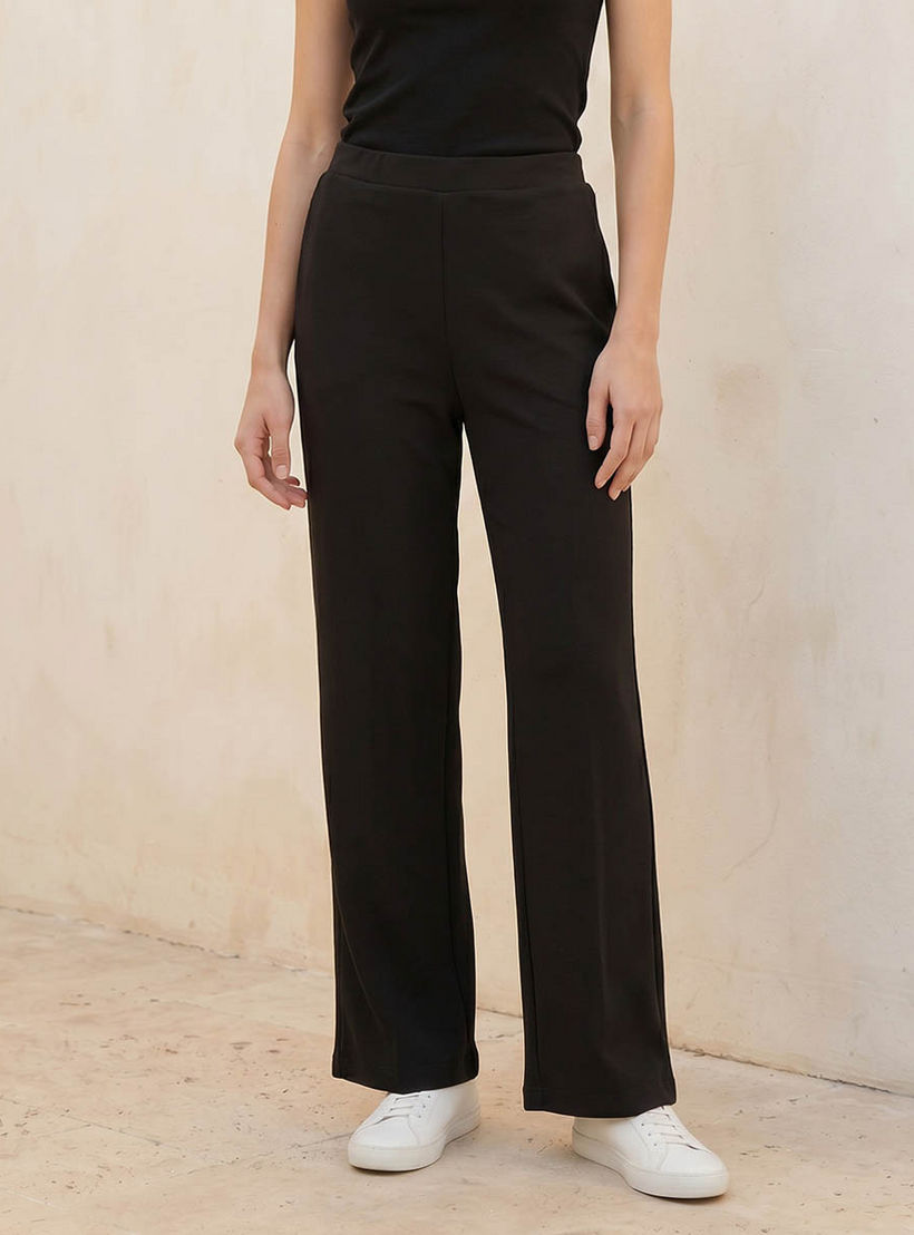 Splash Youth Straight Fit Mid-Rise Pants-women-clothing-trousers-image-1