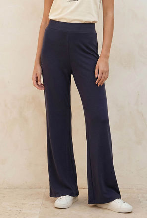 Splash Youth Mid-Rise Leggings with Flared Hem-women-image-1