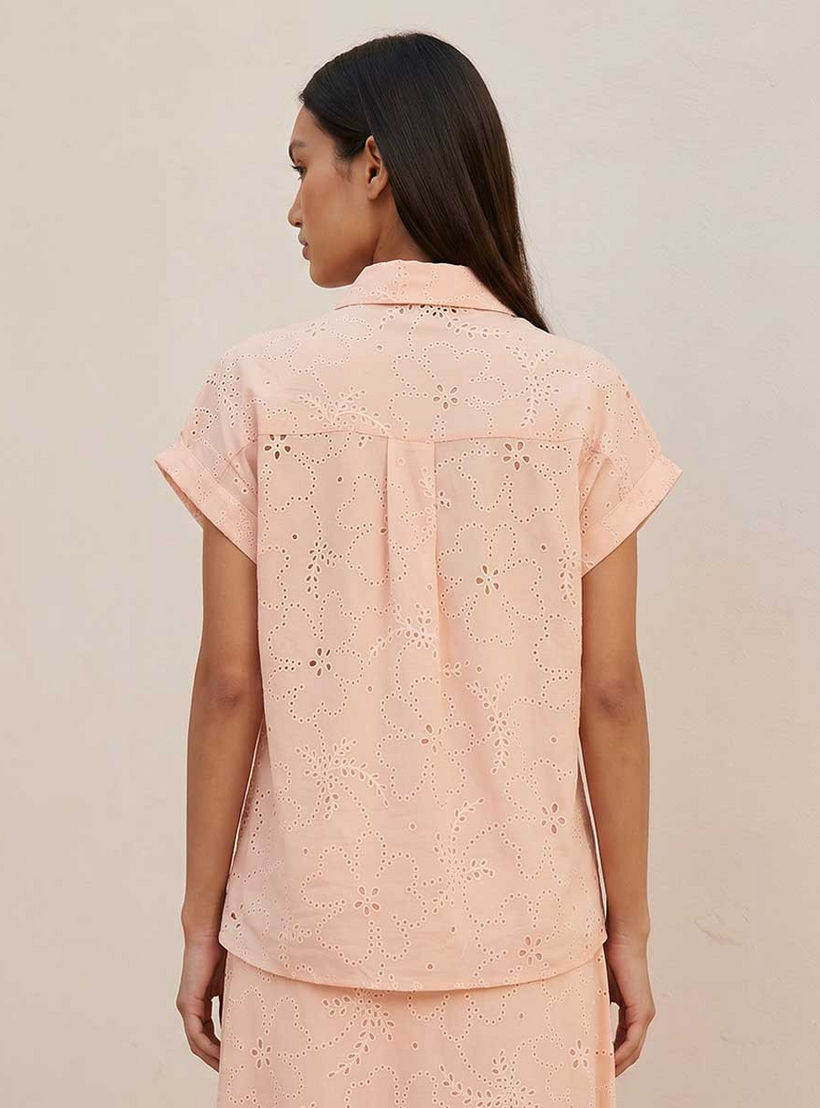 قميص قطن بتفاصيل شيفلي أنيقة من سبلاش يوث-women-clothing-shirtsandblouses-shirts-image-4