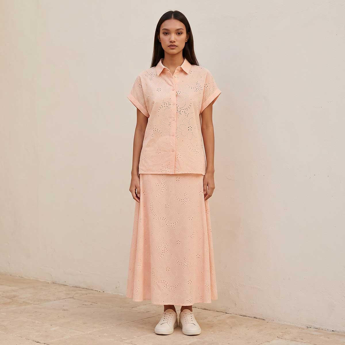 قميص قطن بتفاصيل شيفلي أنيقة من سبلاش يوث-women-clothing-shirtsandblouses-shirts-image-5