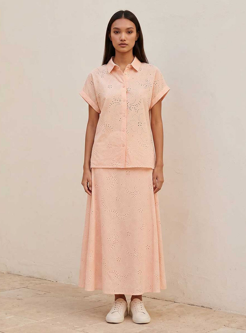 قميص قطن بتفاصيل شيفلي أنيقة من سبلاش يوث-women-clothing-shirtsandblouses-shirts-image-5