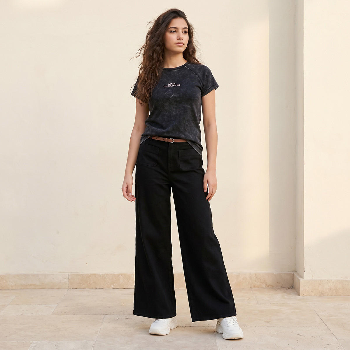 تيشيرت بطبعات شعار من سبلاش يوث-women-clothing-tshirts-image-3