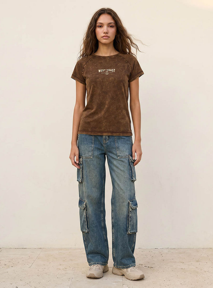 تيشيرت بطبعات شعار من سبلاش يوث-women-clothing-tshirts-image-5