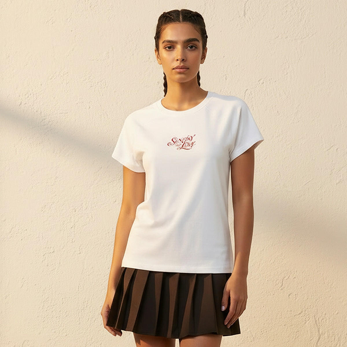 تيشيرت بطبعات شعار من سبلاش يوث-women-clothing-tshirts-image-1