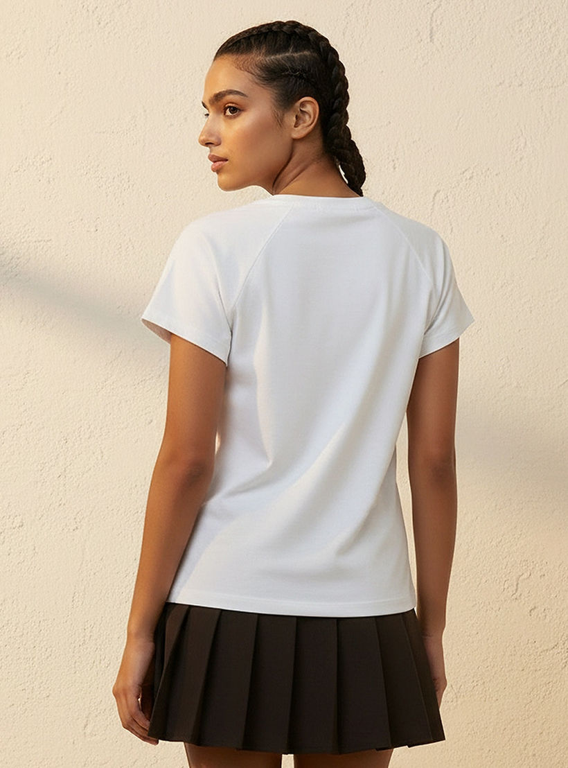 تيشيرت بطبعات شعار من سبلاش يوث-women-clothing-tshirts-image-4