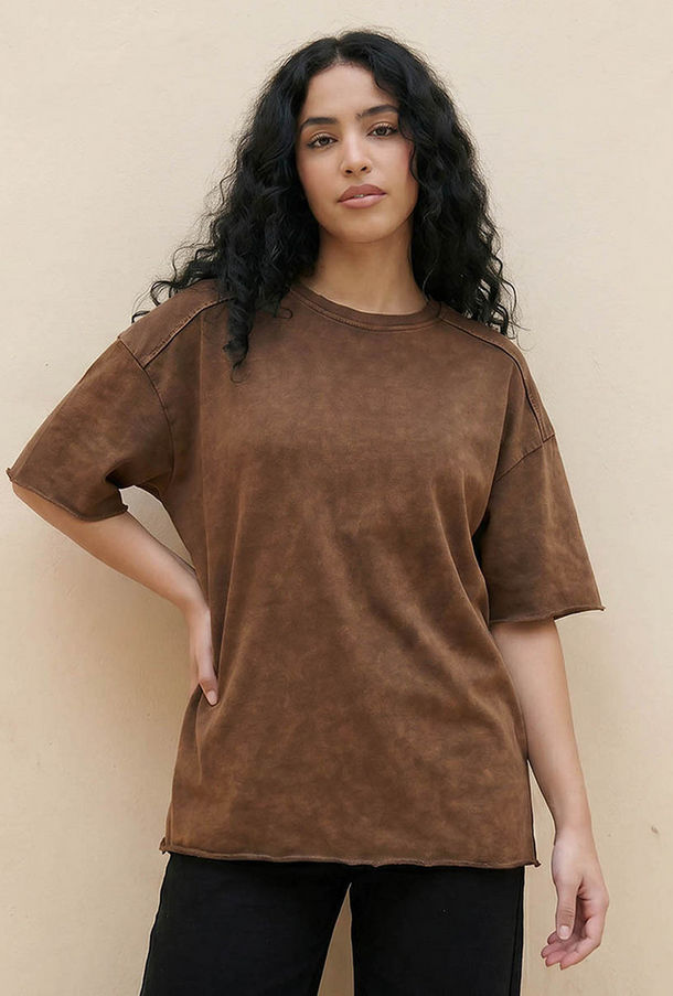 تيشيرت قطن بملمس بارز-women-clothing-tshirts-image-1
