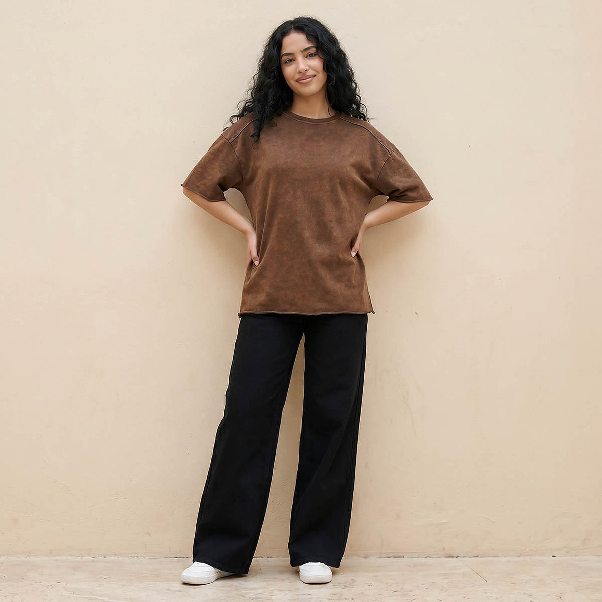 تيشيرت قطن بملمس بارز-women-clothing-tshirts-image-3