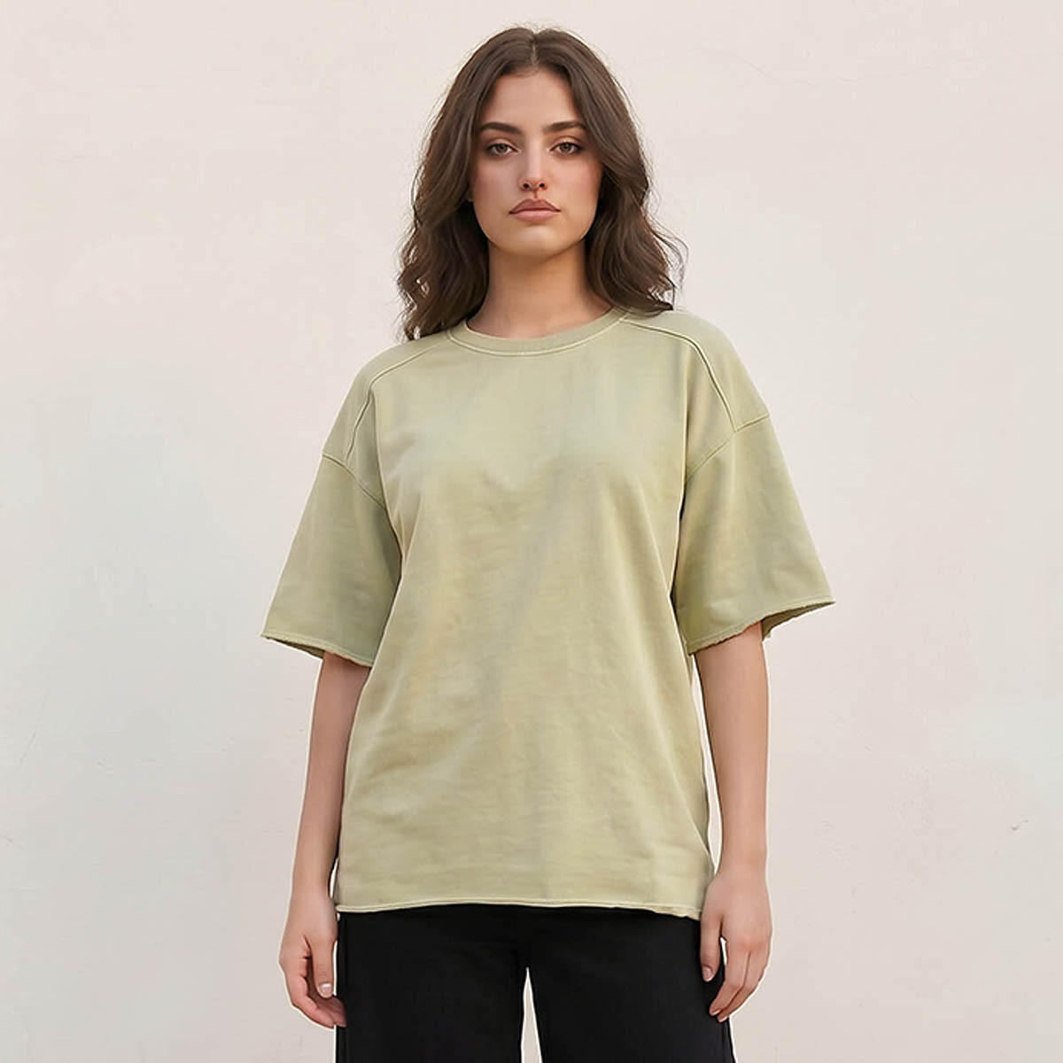 تيشيرت قطن بملمس بارز-women-clothing-tshirts-image-1