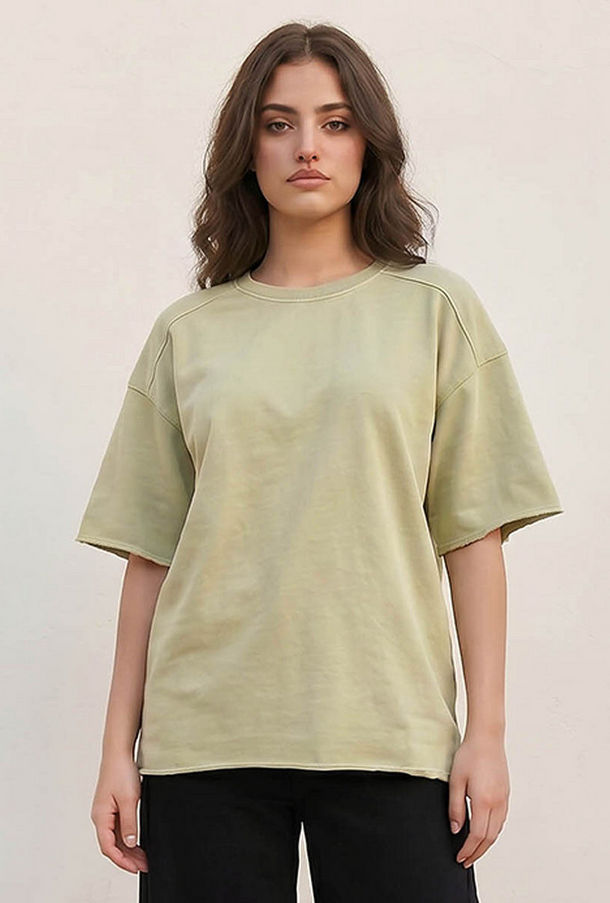 تيشيرت قطن بملمس بارز-women-clothing-tshirts-image-1