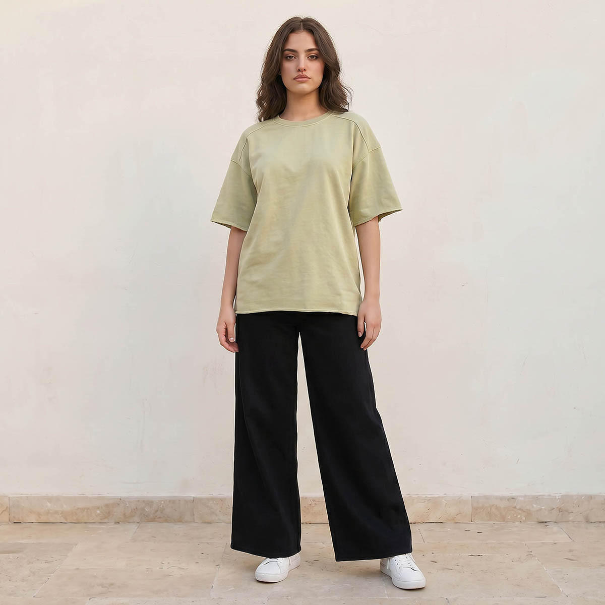 تيشيرت قطن بملمس بارز-women-clothing-tshirts-image-3