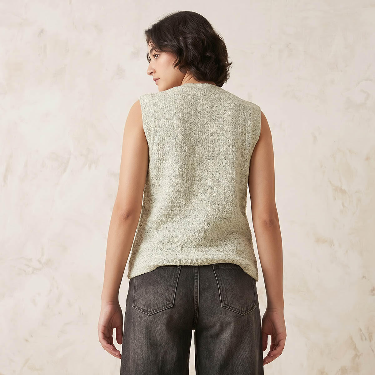 كارديجان بارز الملمس بياقة ضيقة-women-winterwear-cardigansandjumpers-cardigans-image-4