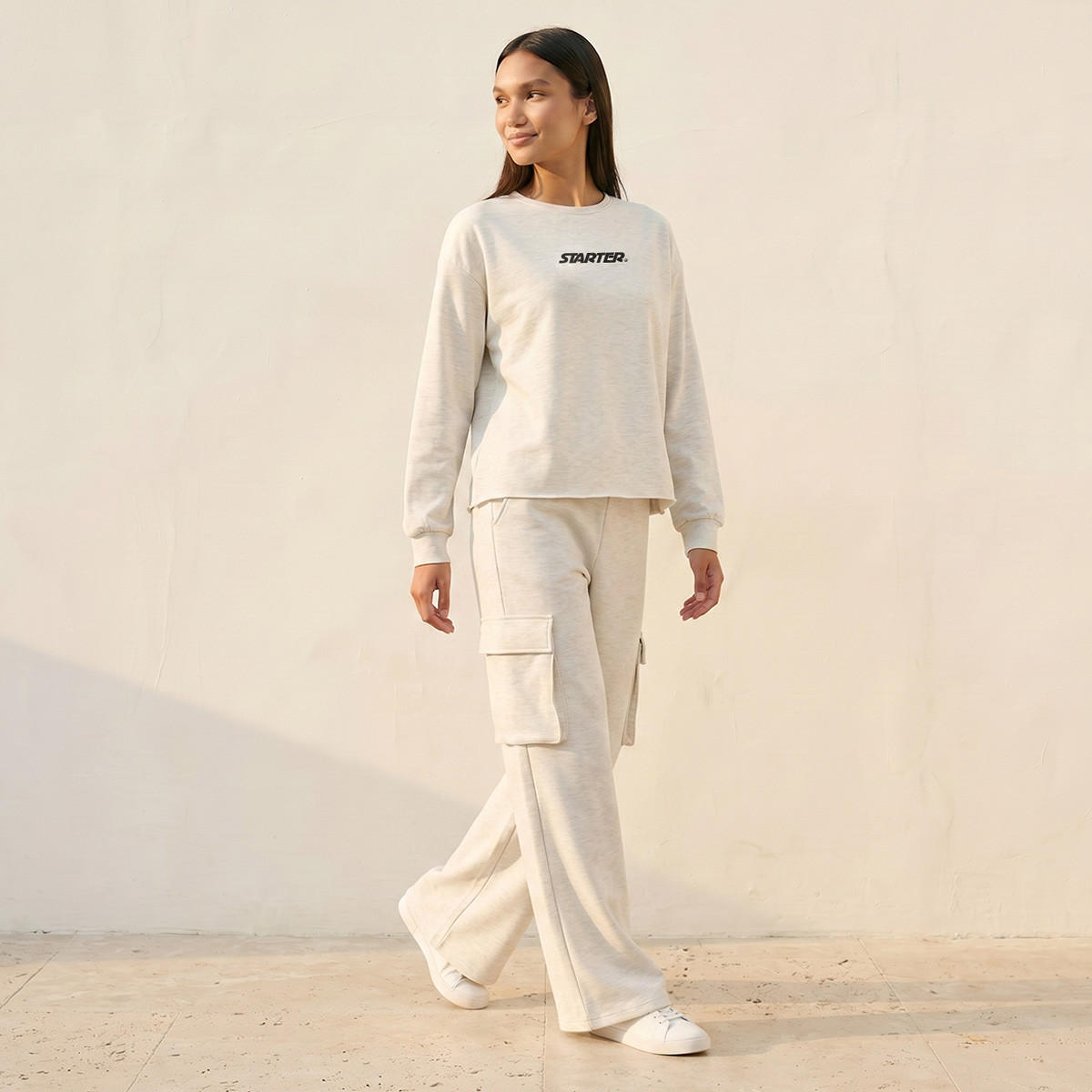 سويت شيرت بقصة عادية وطبعات شعار من سبلاش يوث-women-clothing-hoodiesandsweatshirts-sweatshirts-image-3