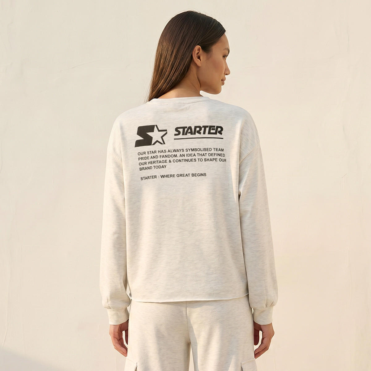 سويت شيرت بقصة عادية وطبعات شعار من سبلاش يوث-women-clothing-hoodiesandsweatshirts-sweatshirts-image-4