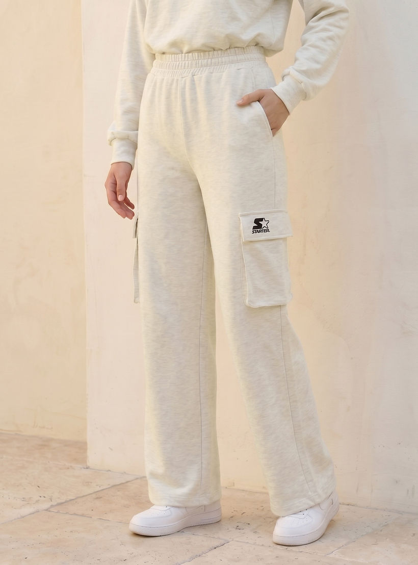 Splash Youth Elasticated Waist Cargo Joggers-women-clothing-bottoms-joggers-image-1