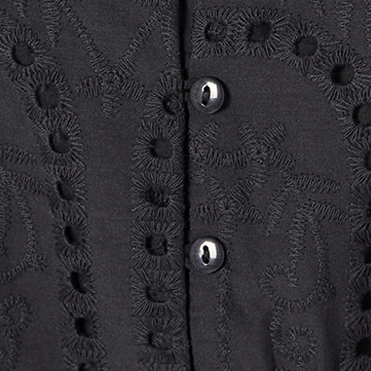 Splash Youth Embroidered Tiered Cotton Dress with Scalloped Hemline-women-clothing-dresses-image-2