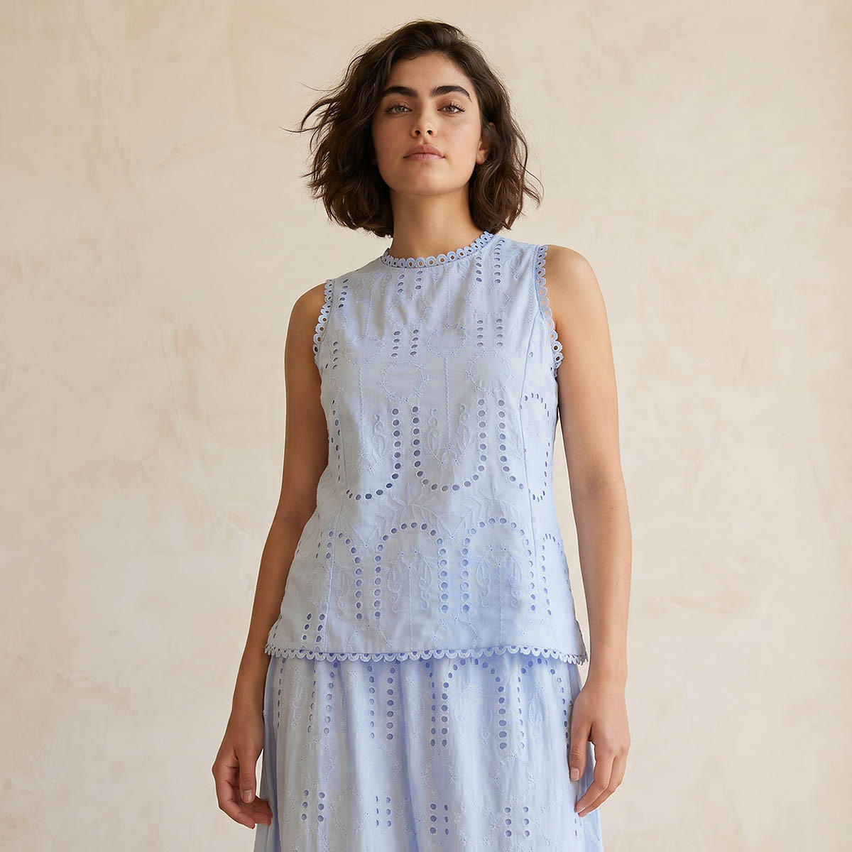 Cotton Top with Schiffli Embroidery-women-clothing-shirtsandblouses-blouses-image-1