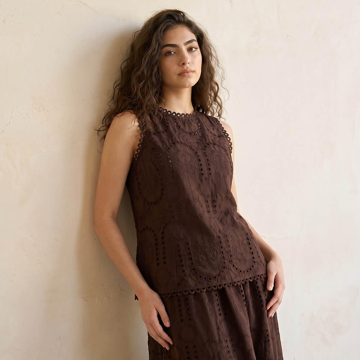 Cotton Top with Schiffli Embroidery-women-clothing-shirtsandblouses-blouses-image-1