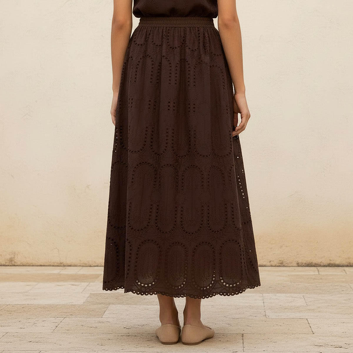 Maxi Cotton A-Line Skirt with Schiffli Detail-women-clothing-bottoms-skirts-image-4