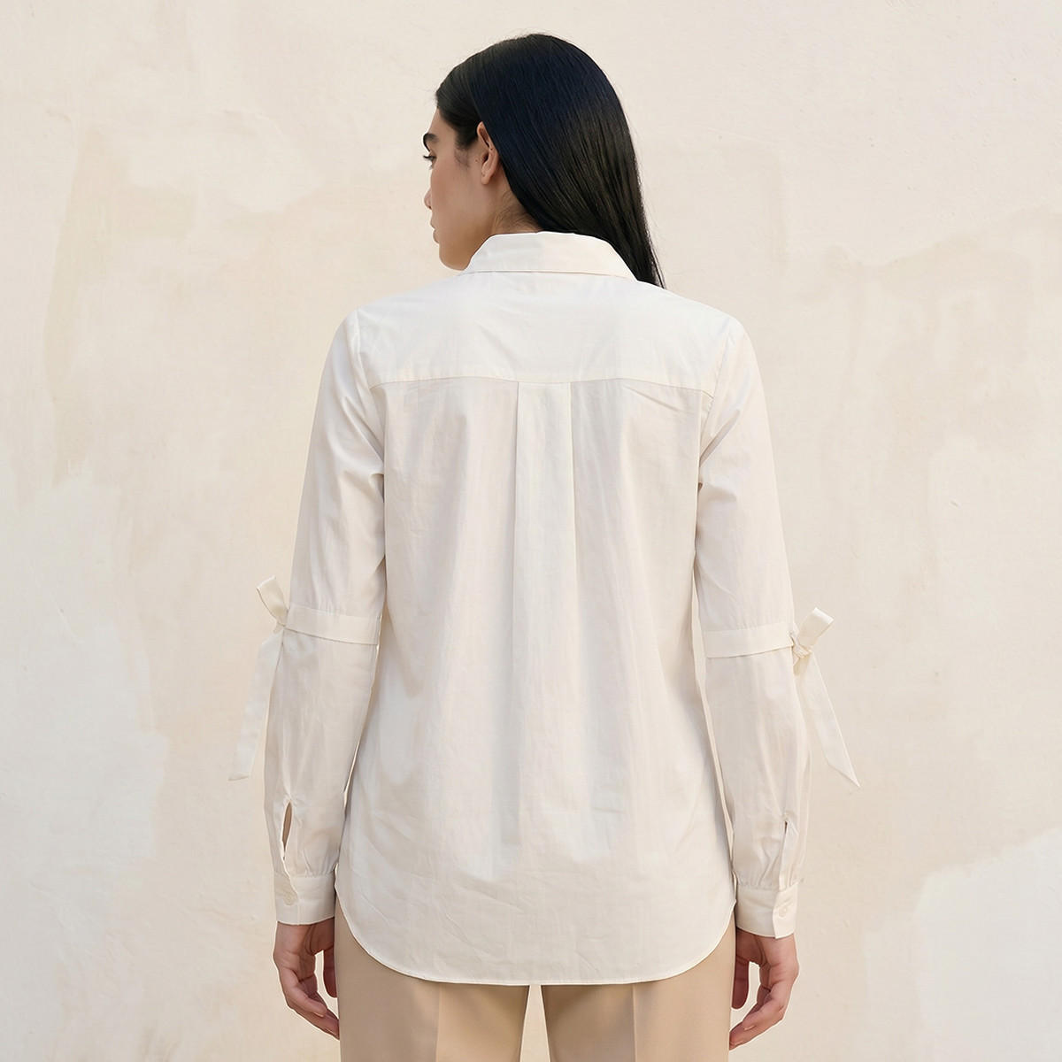 قميص بوبلين بفيونكة من سبلاش يوث-women-clothing-shirtsandblouses-shirts-image-4