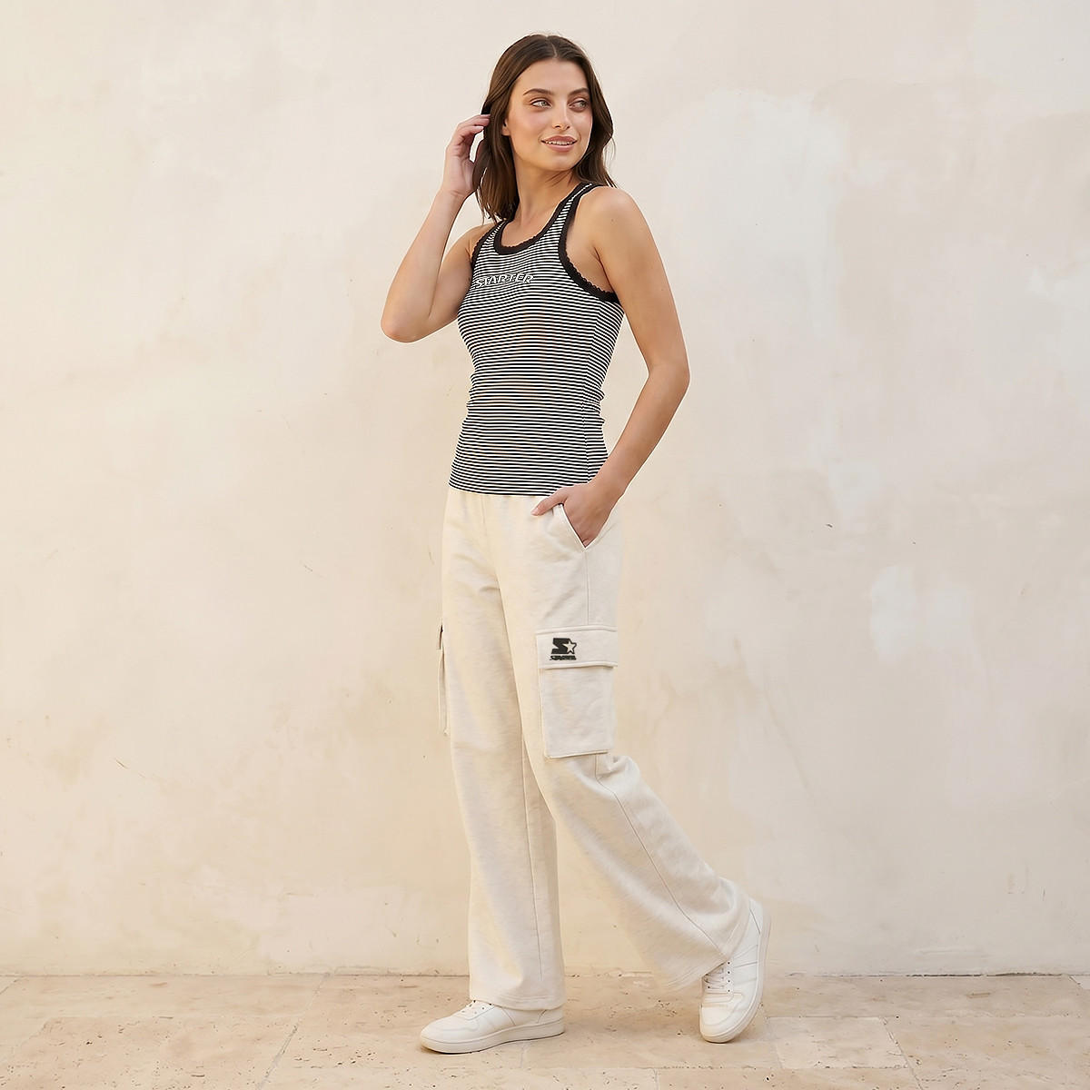 بلوزة تانك مقلمة من سبلاش يوث-women-clothing-tshirts-image-3