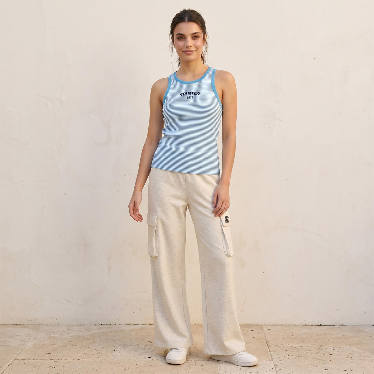 بلوزة تانك مقلمة من سبلاش يوث-women-clothing-tshirts-image-3